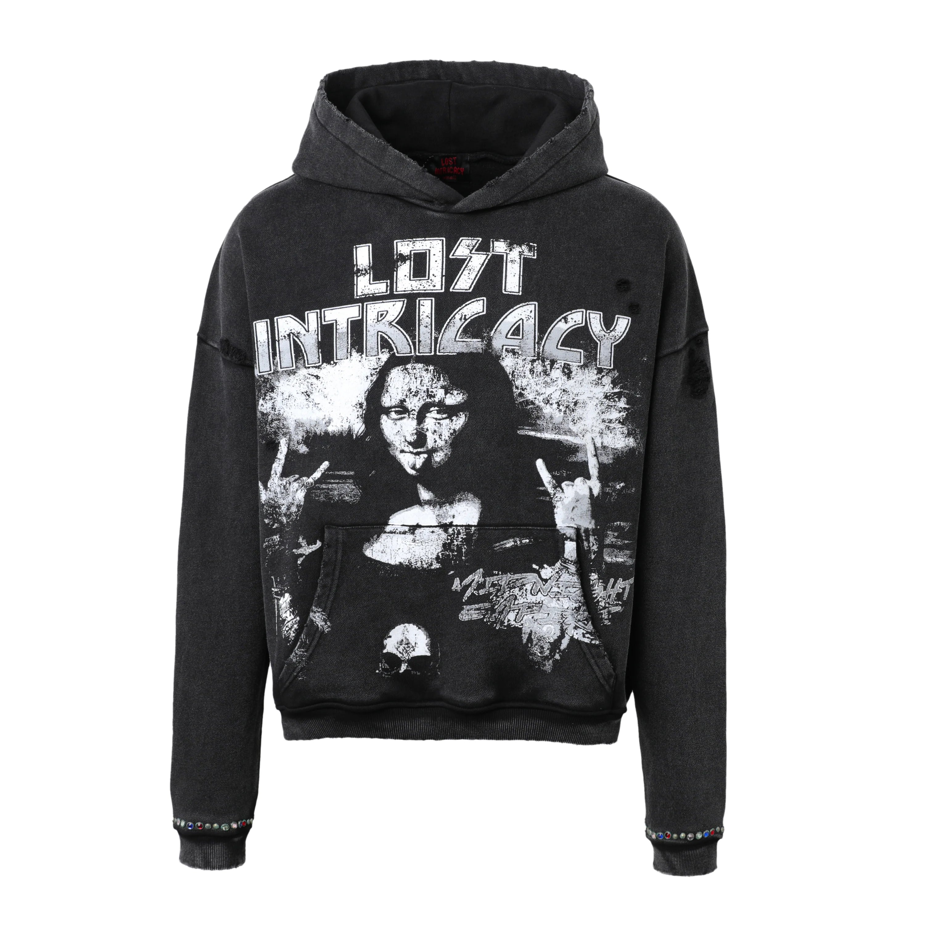 Lost Intricacy 'Lisa' Black & White Hoodie