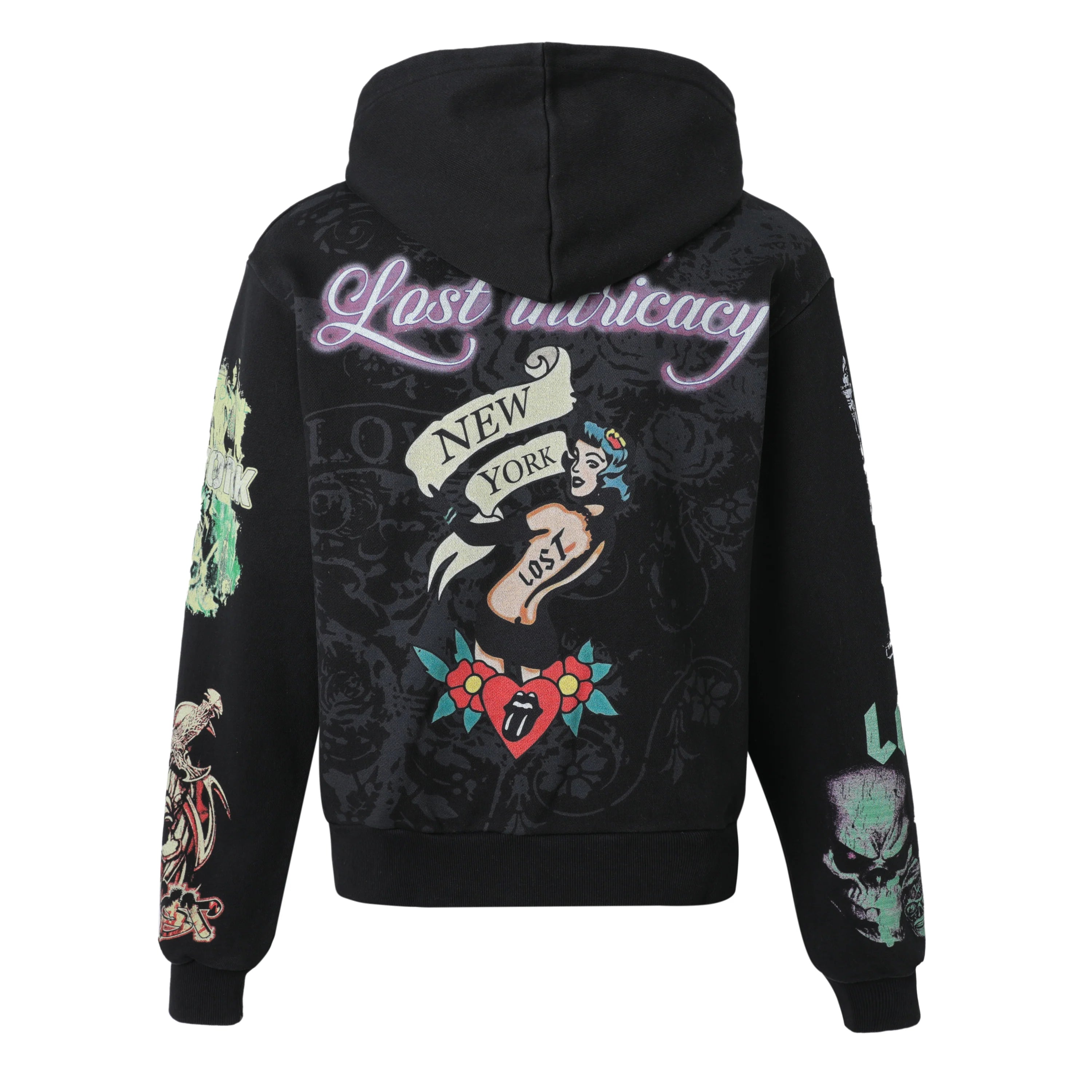 Lost Intricacy 'Lost Innocence' Black Zip Up Hoodie