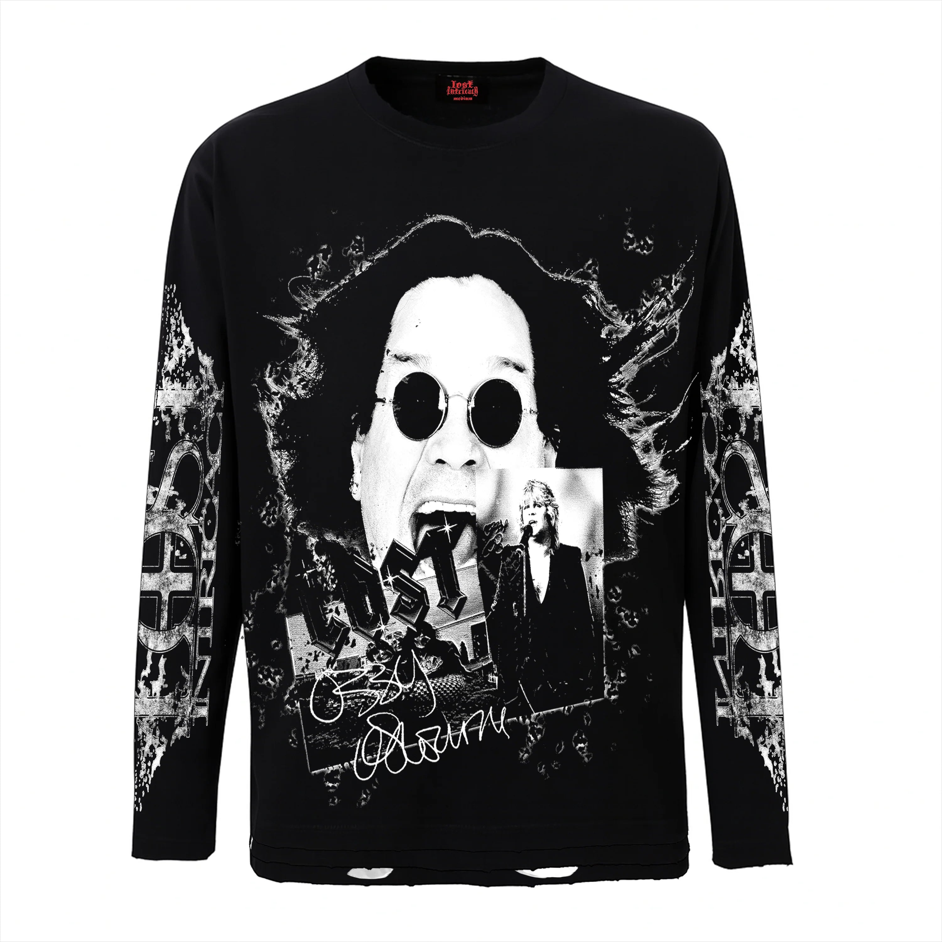 Lost Intricacy 'Lostbourne' Black LS Tee