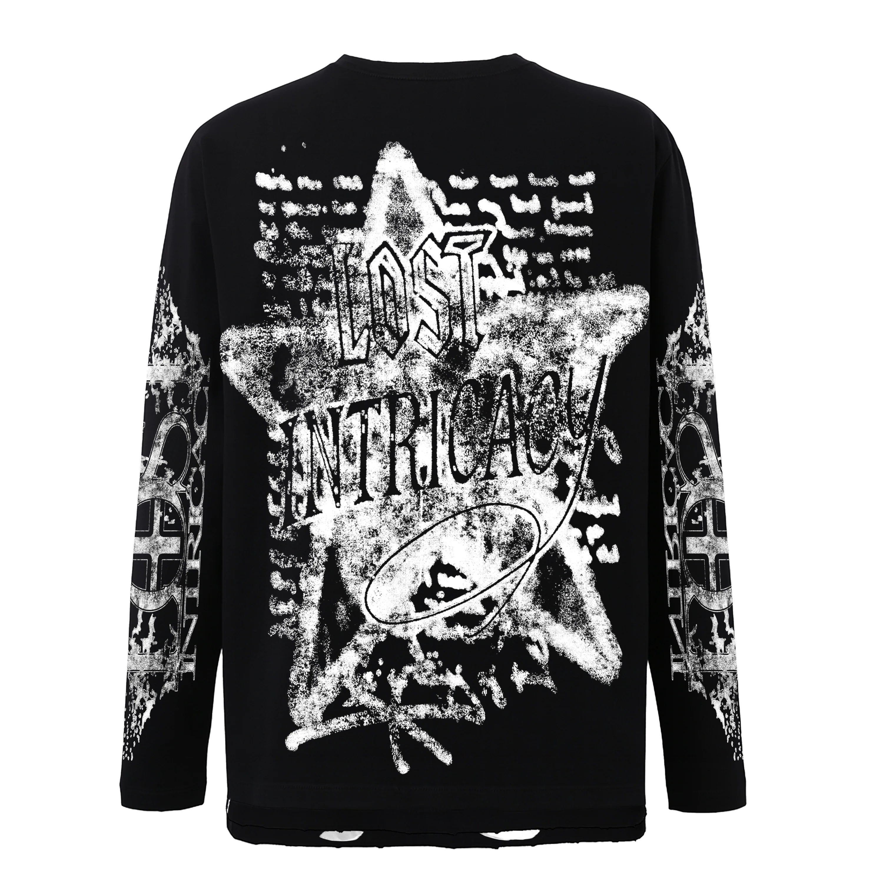 Lost Intricacy 'Lostbourne' Black LS Tee