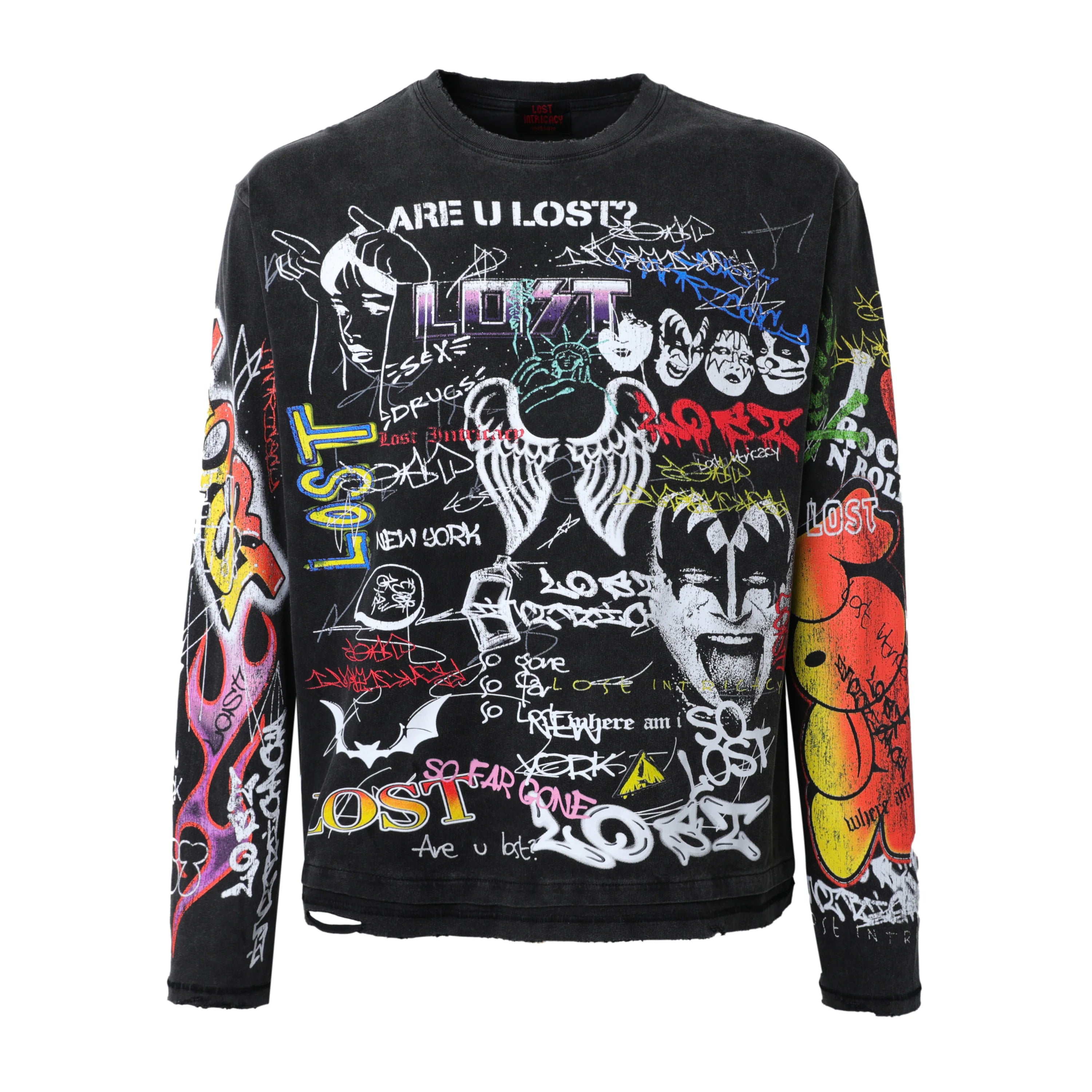 Lost Intricacy 'Still looking' Black LS Tee