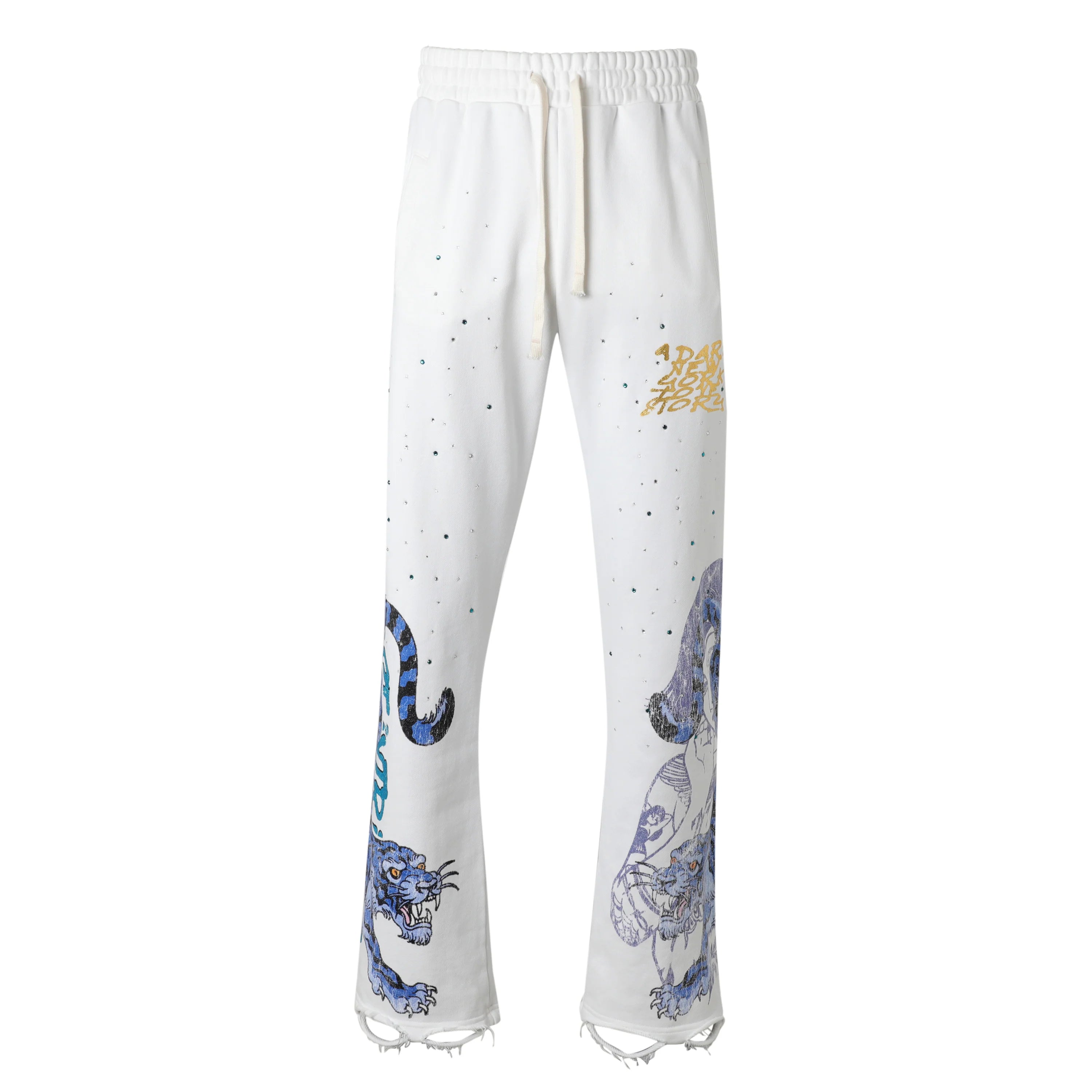 Lost Intricacy 'Twin Tiger' Cream Sweats