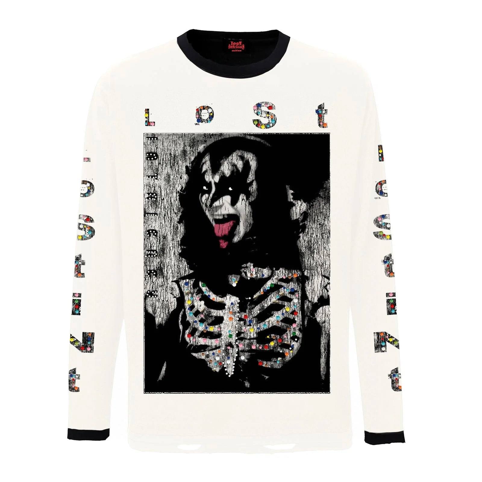 Lost Intricacy 'White Kiss of Monroe' White LS Tee