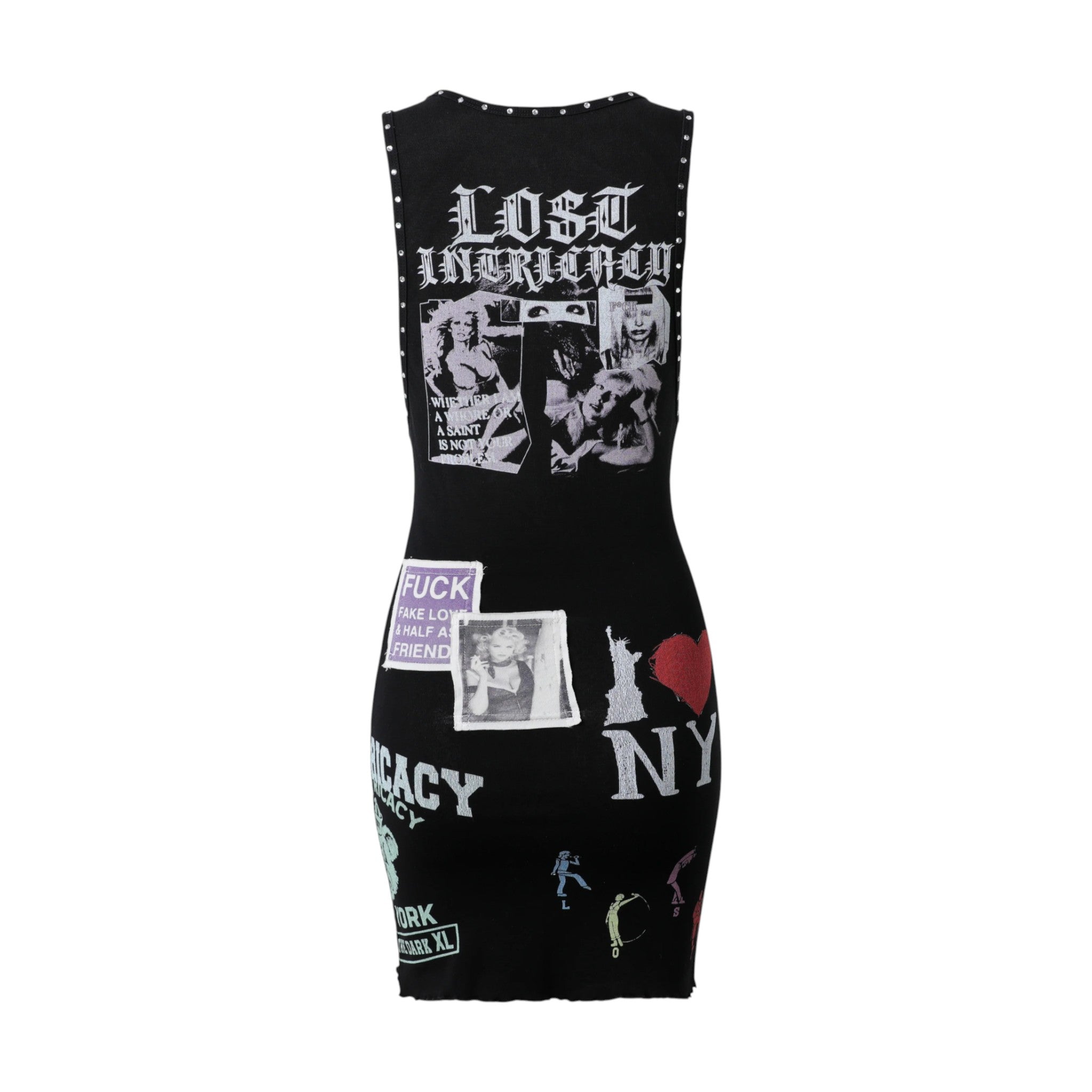 Lost intricacy 'Not Your Problem' Black Dress