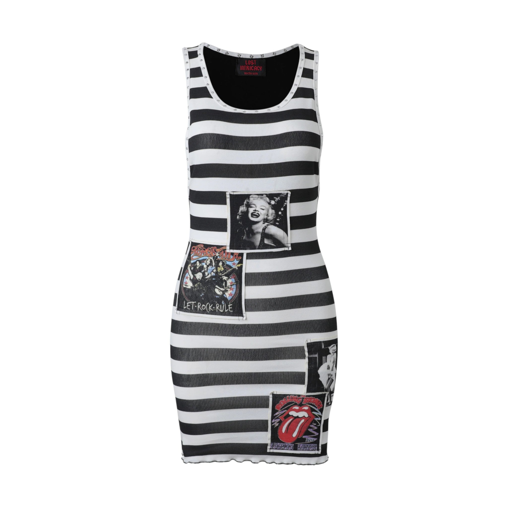 Lost intricacy 'Rebel Muse' Black & White Dress