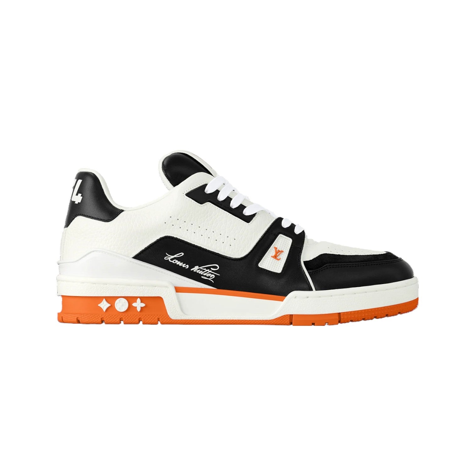 Louis Vuitton 'Trainer' Orange & Black Sneakers