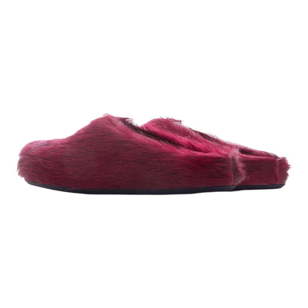Marni 'Fussbet Sabot' Camellia Red Slides