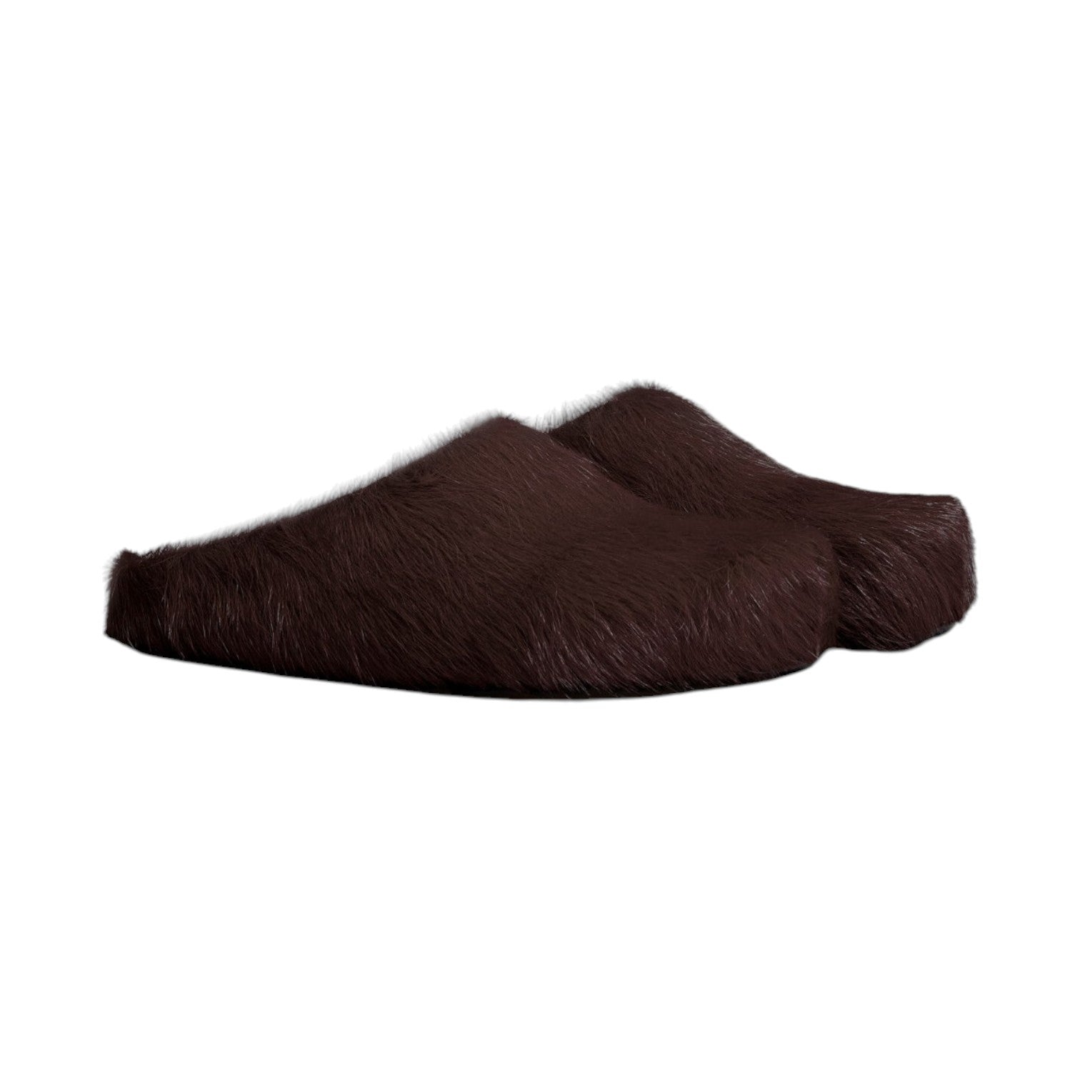 Marni 'Fussbet Sabot' Dark Raisin Slides