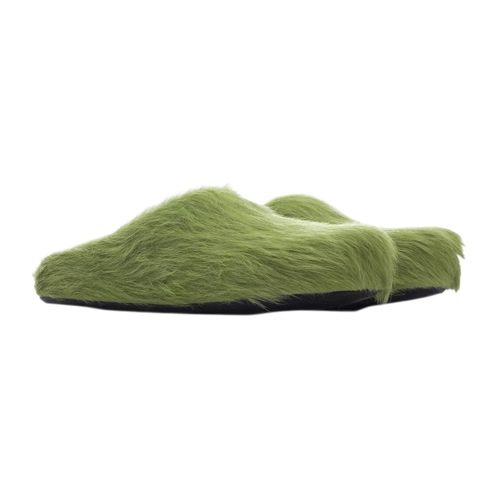 Marni 'Fussbet Sabot' Lime Green Slide