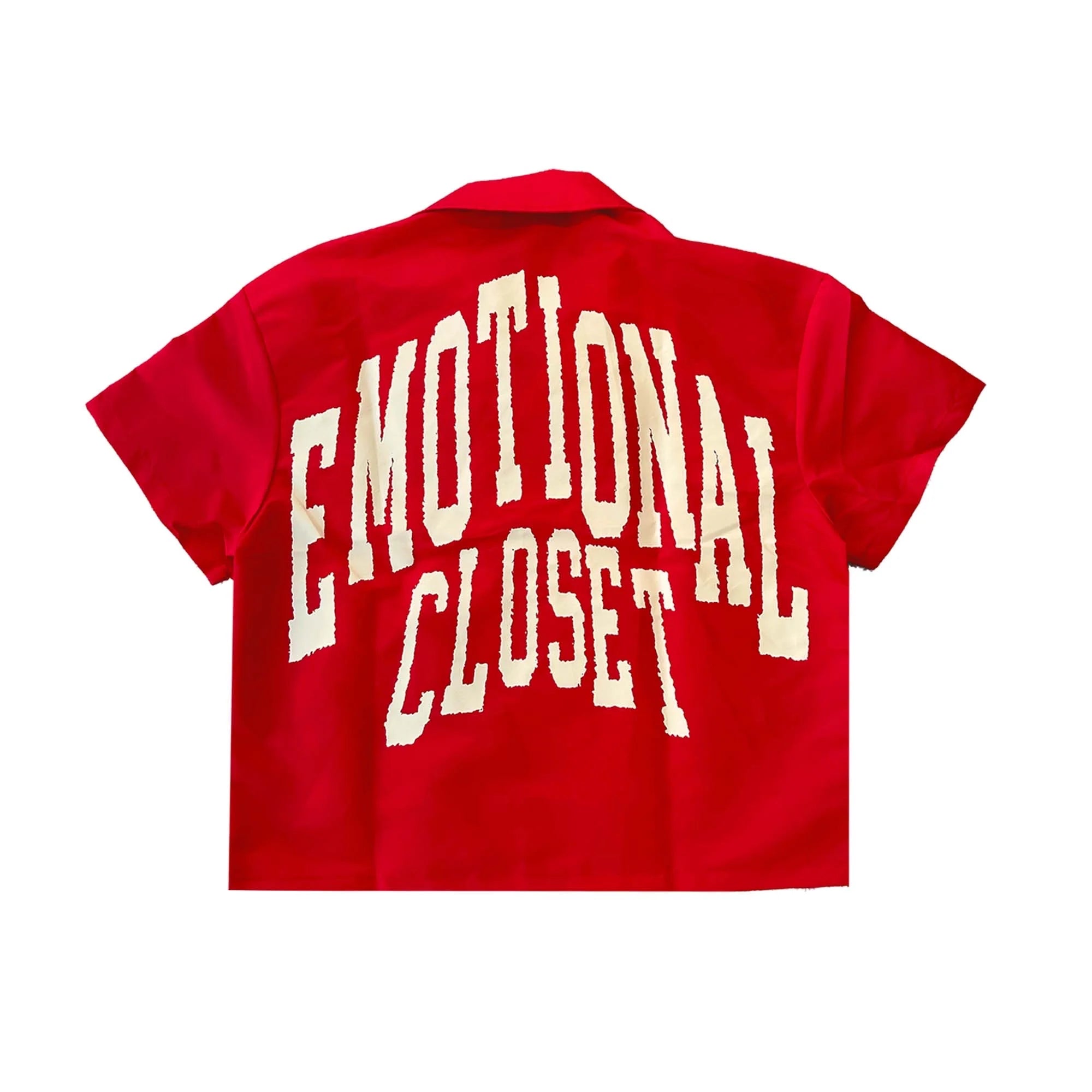 Mixed Emotions 'Backyard' Red Nylon Shirt