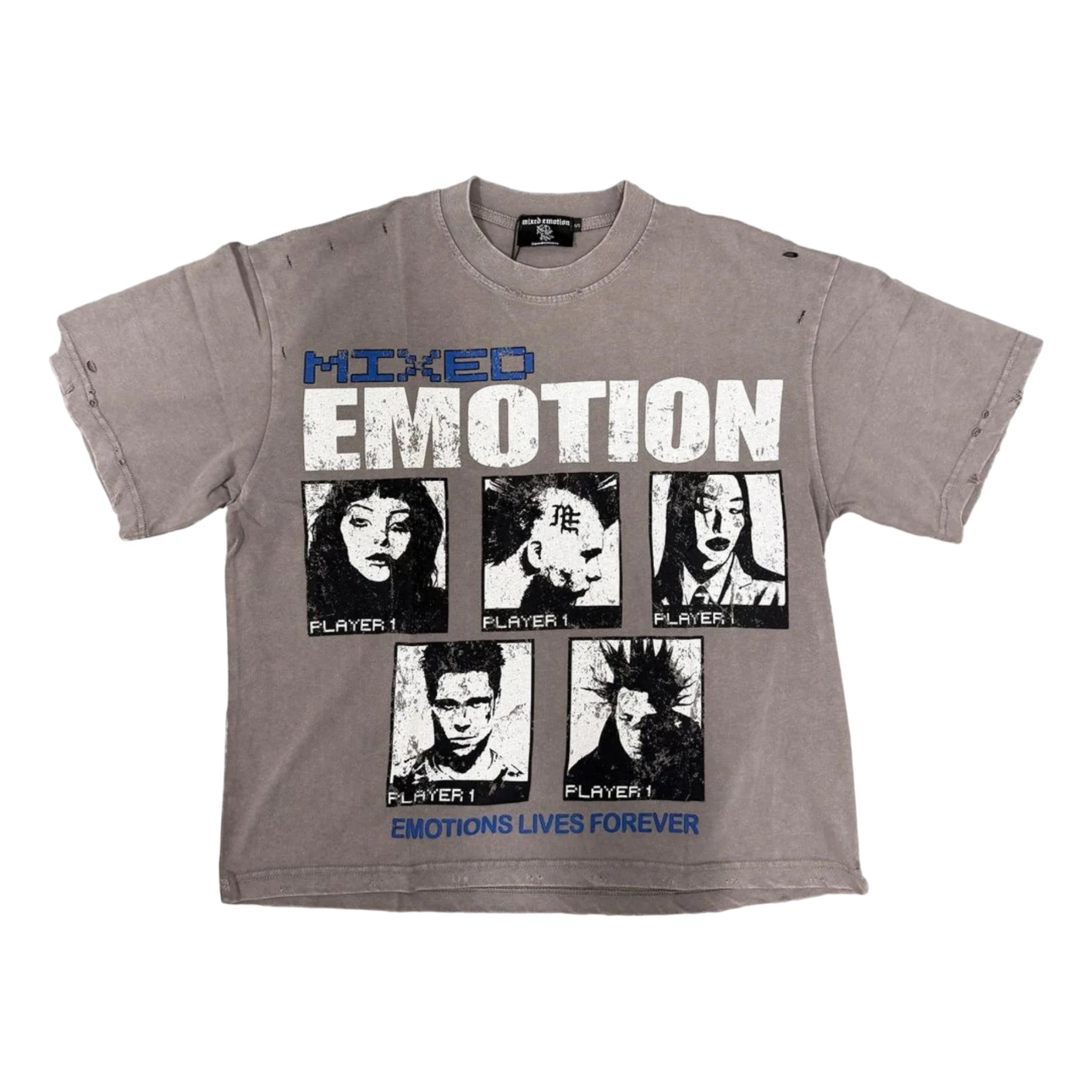 Mixed Emotions 'Gallery' Grey Tee