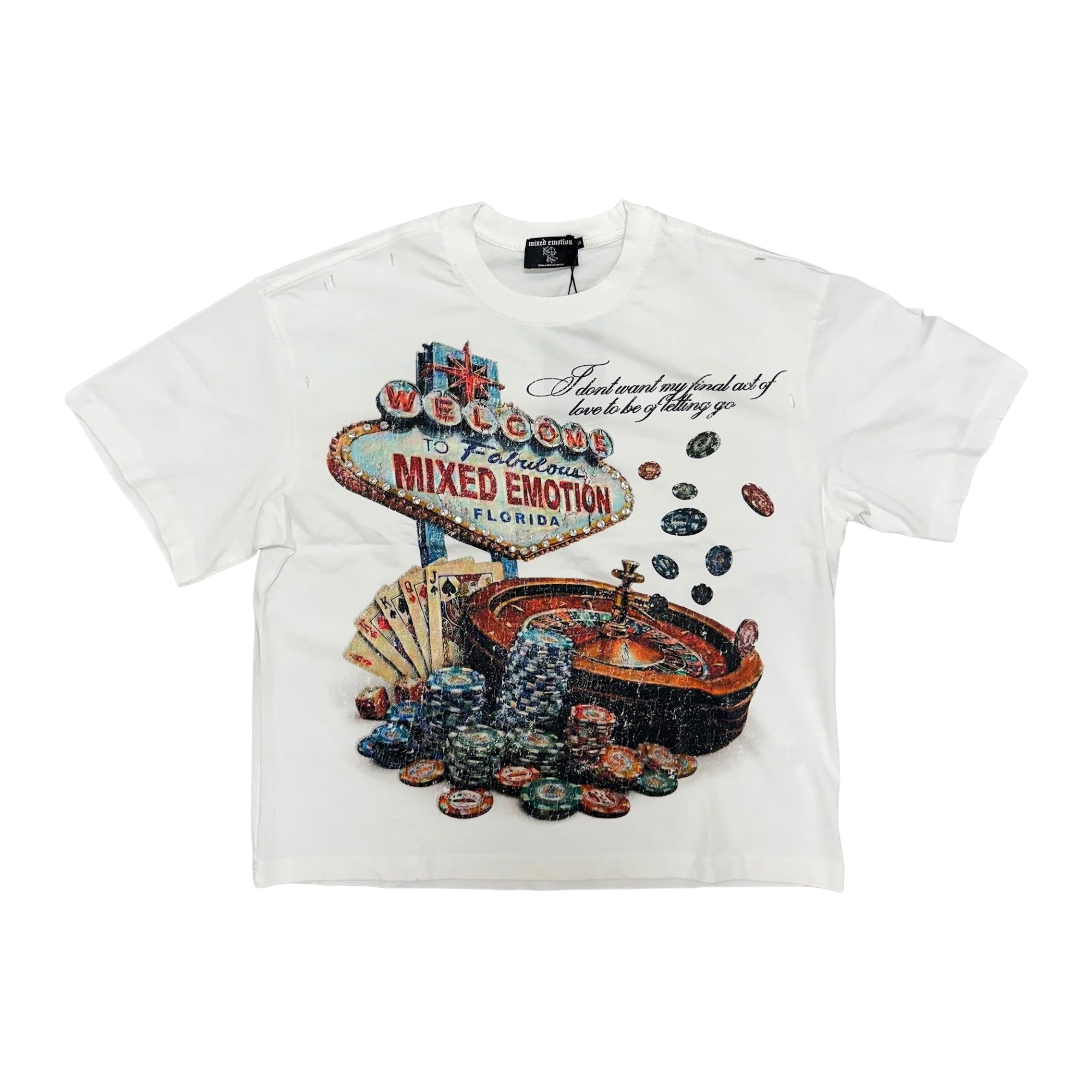 Mixed Emotions 'Lottery' White Tee