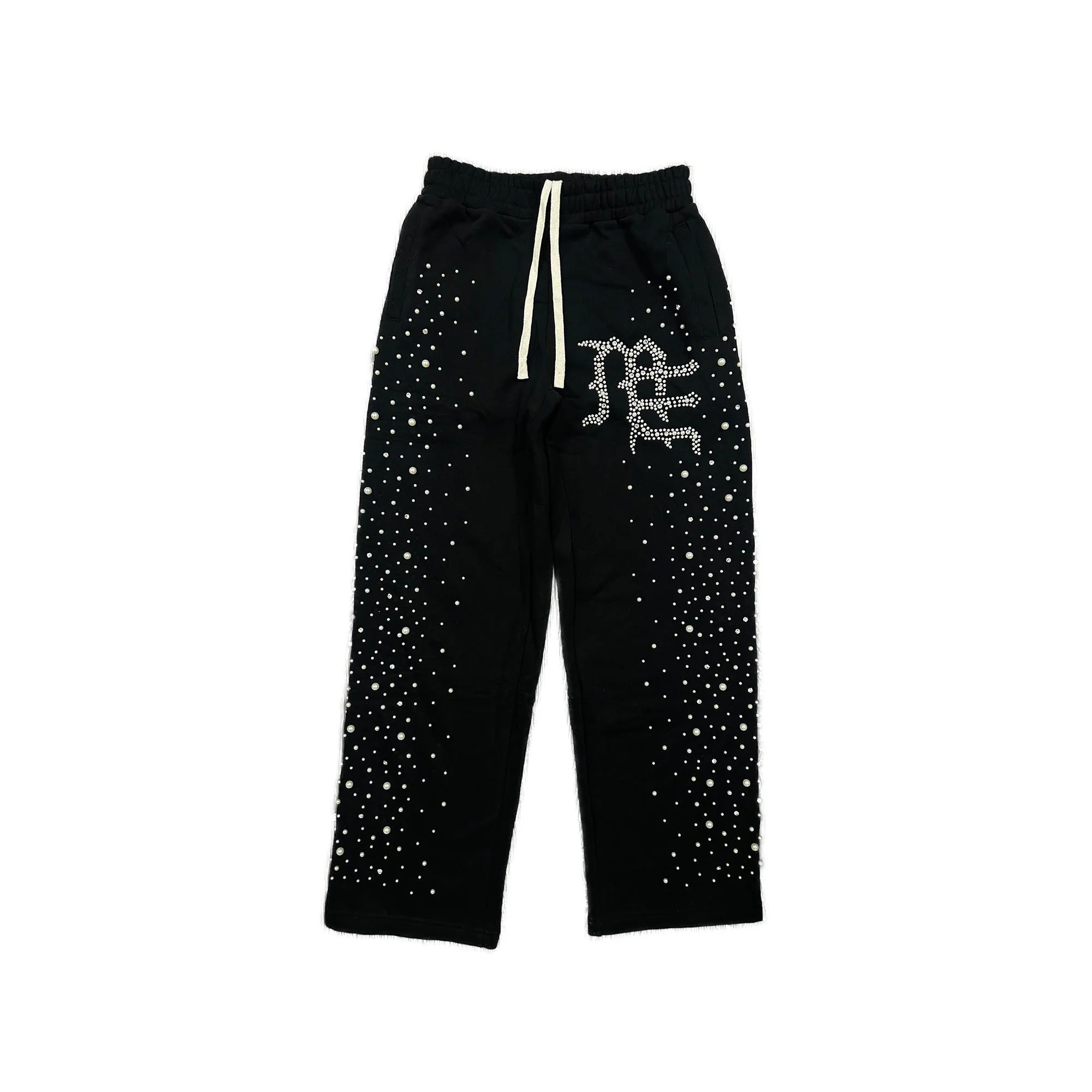 Mixed Emotions 'Pearl' Black Sweats