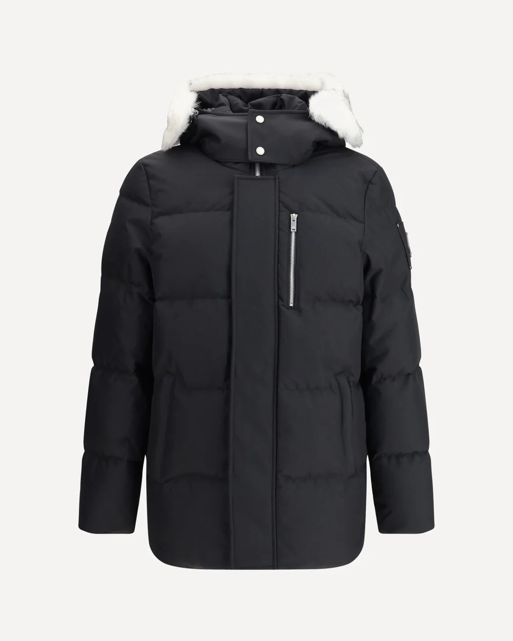 Moose Knuckles '3Q Black Cloud' Black & White Puffer Coat