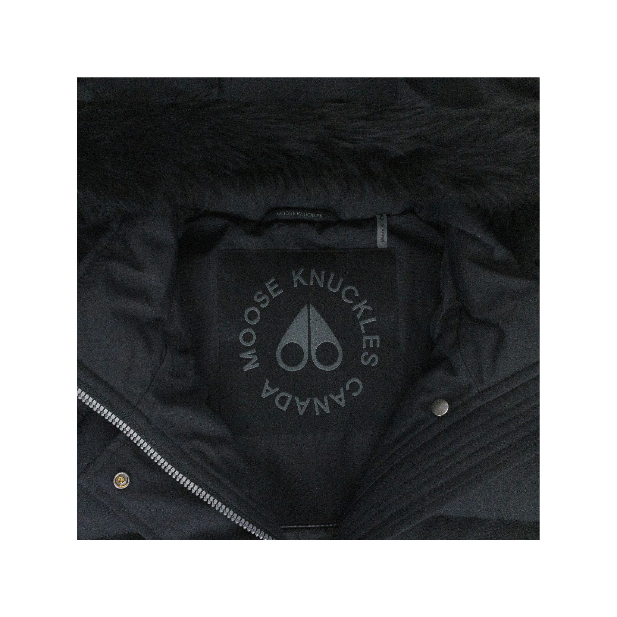 Moose Knuckles 'Black Cloud' Black Puffer Jacket