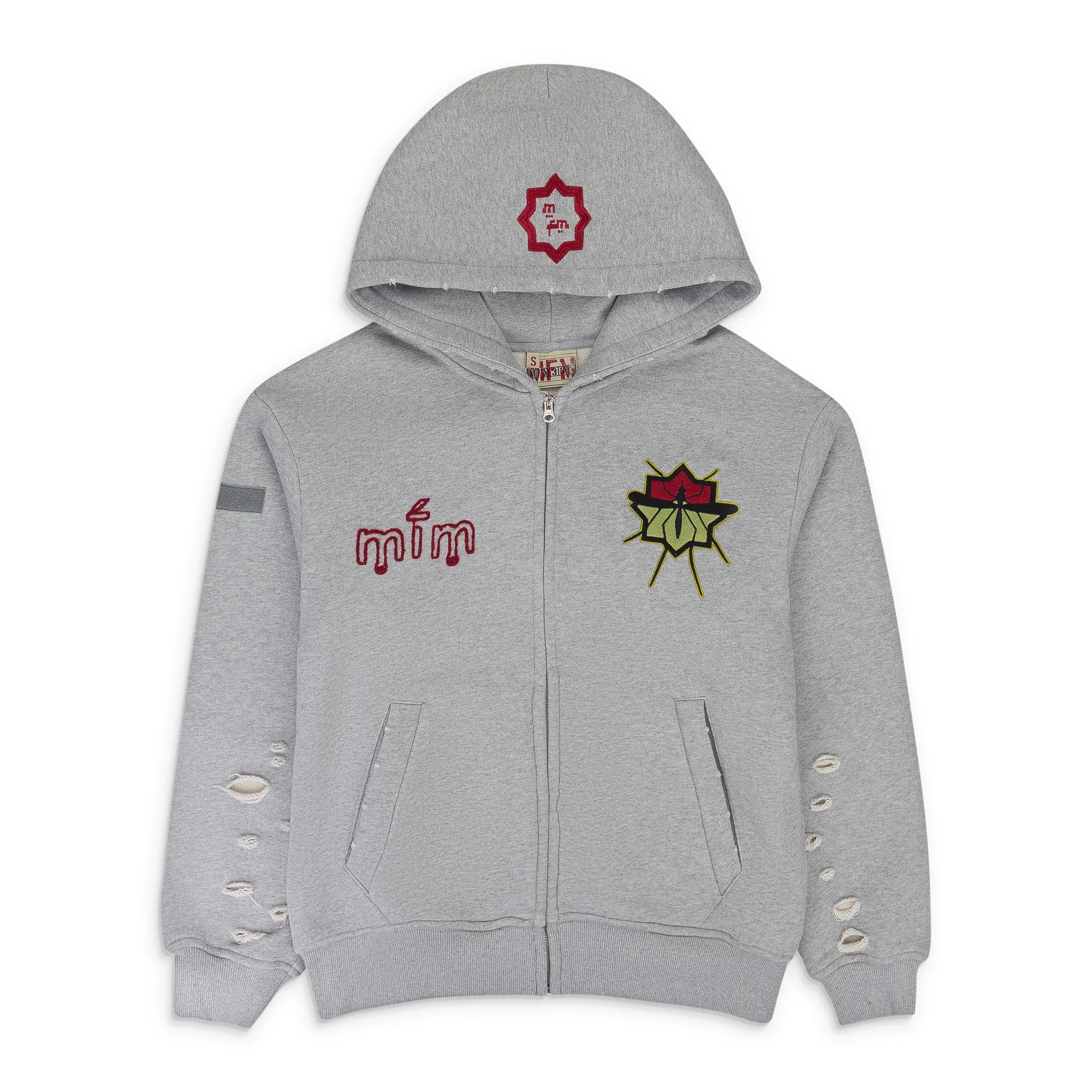 Murder.FM 'Special Ops' Grey Zip Up Hoodie