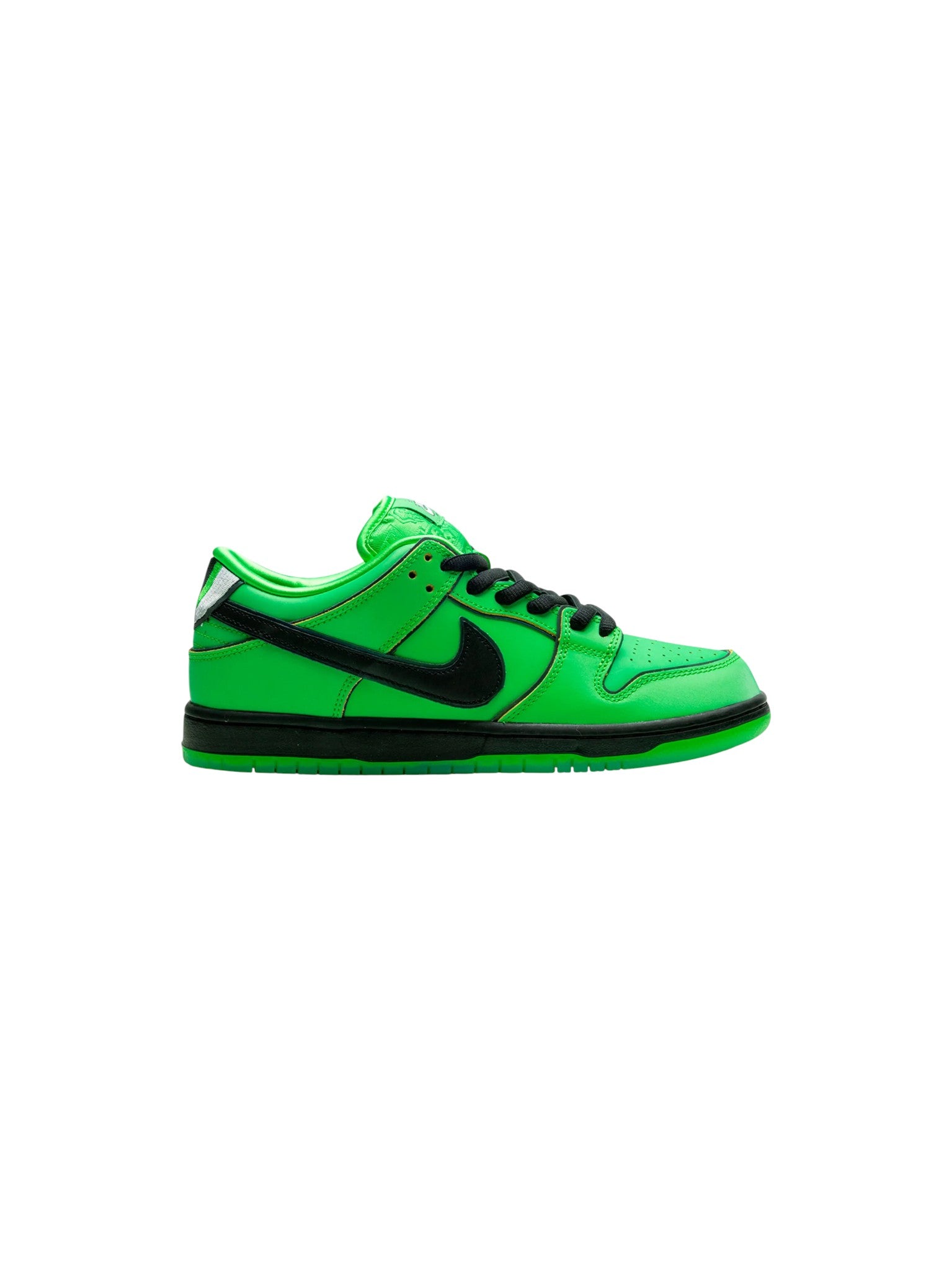 Nike SB Dunk Low 'Powerpuff Buttercup' Green & Black Sneakers