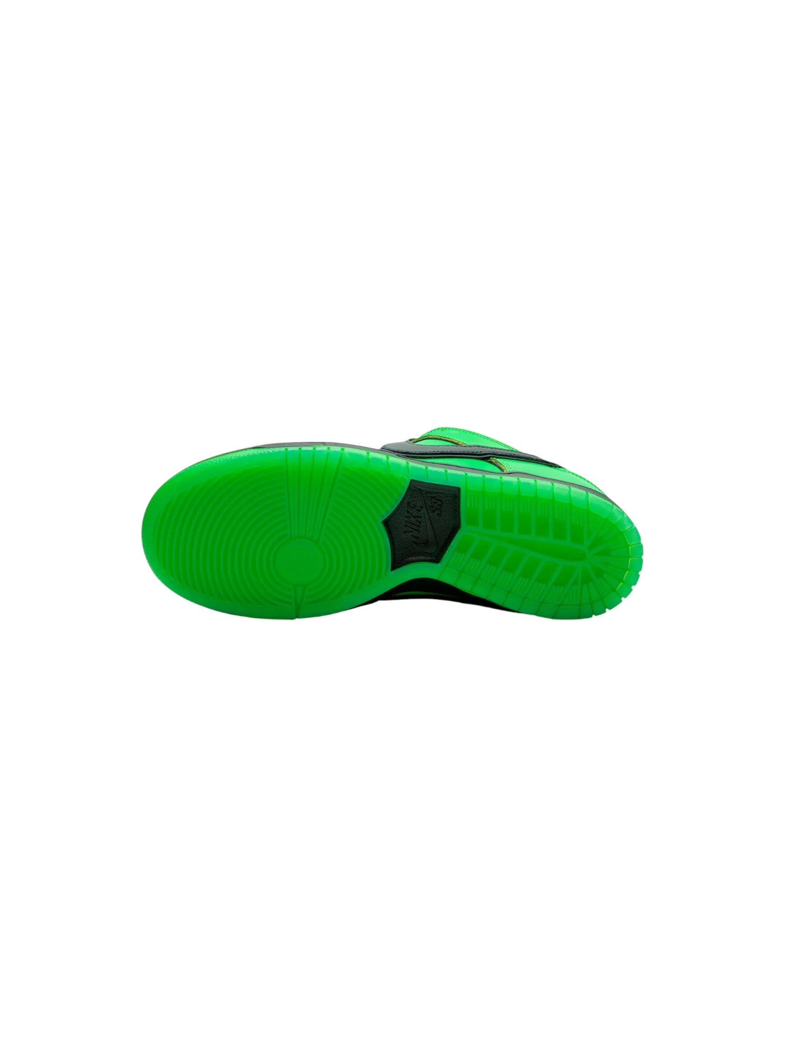 Nike SB Dunk Low 'Powerpuff Buttercup' Green & Black Sneakers