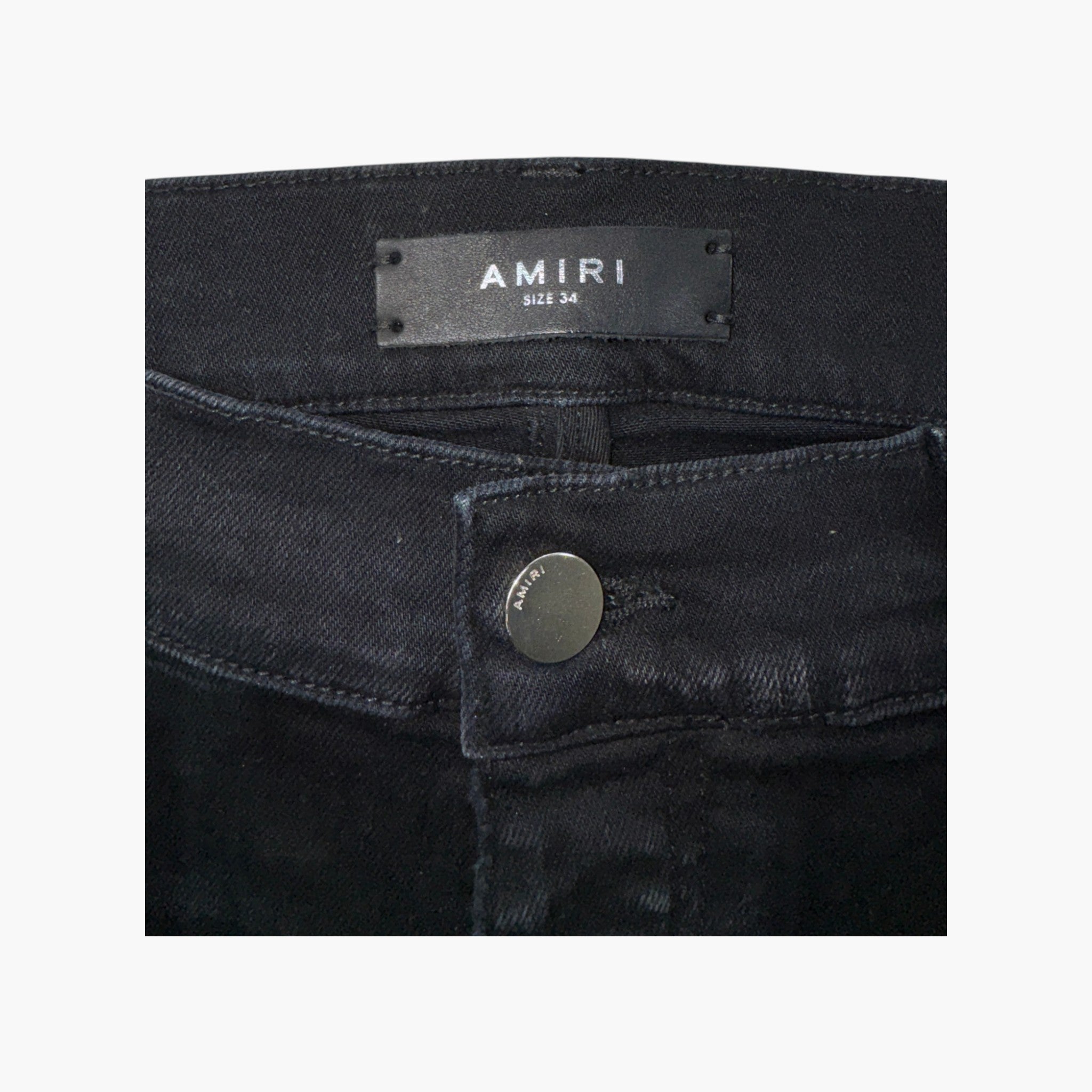 Amiri MX1 Black Wash & Brown Paisley Jeans