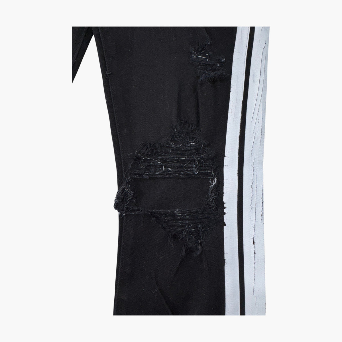 Amiri Black & White Track Stripe Jeans