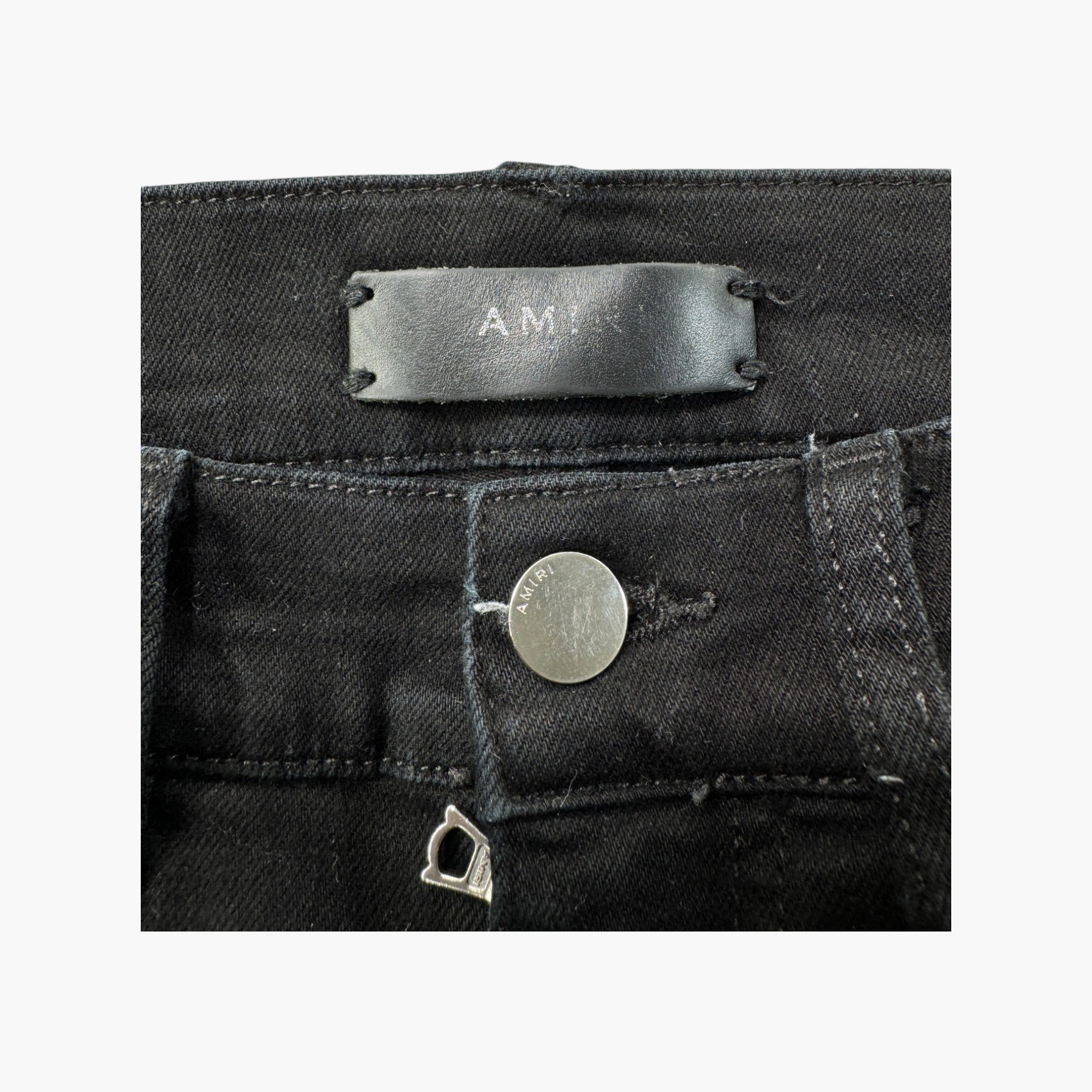 Amiri Black & White Track Stripe Jeans