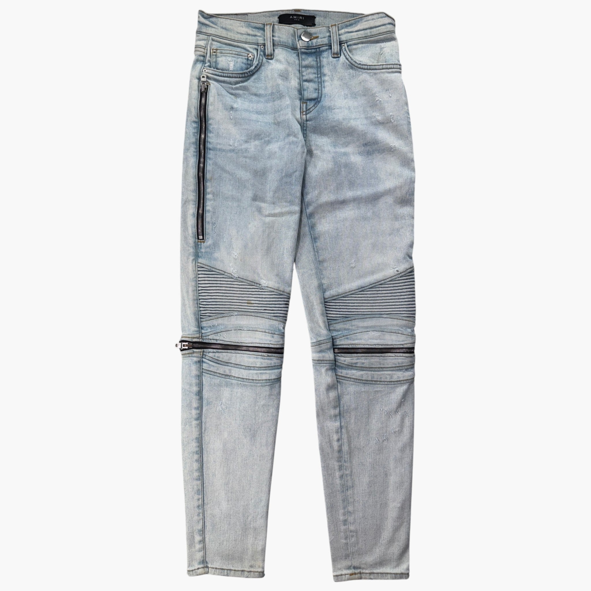 Amiri MX2 Stone Wash Denim Patch Jeans