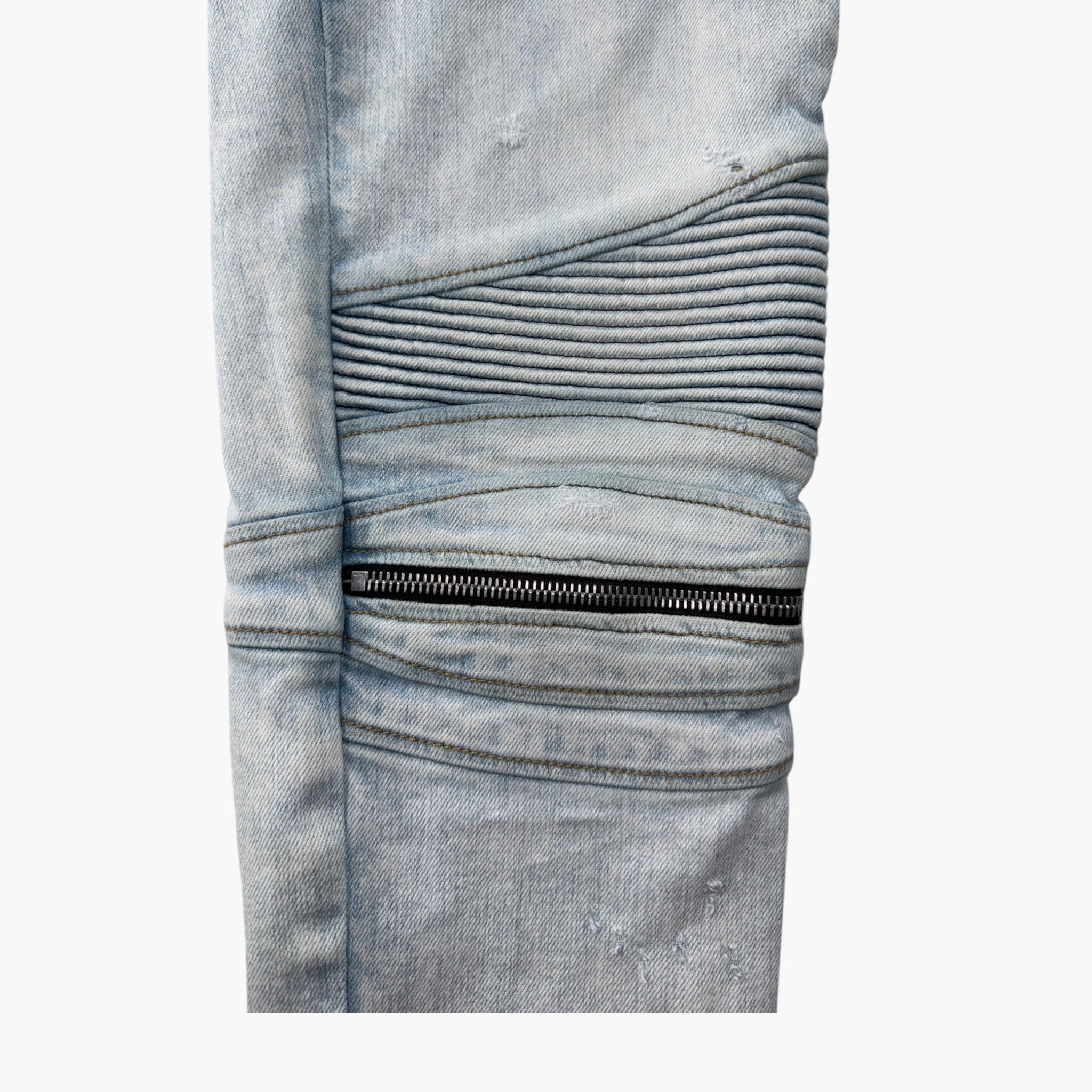 Amiri MX2 Stone Wash Denim Patch Jeans