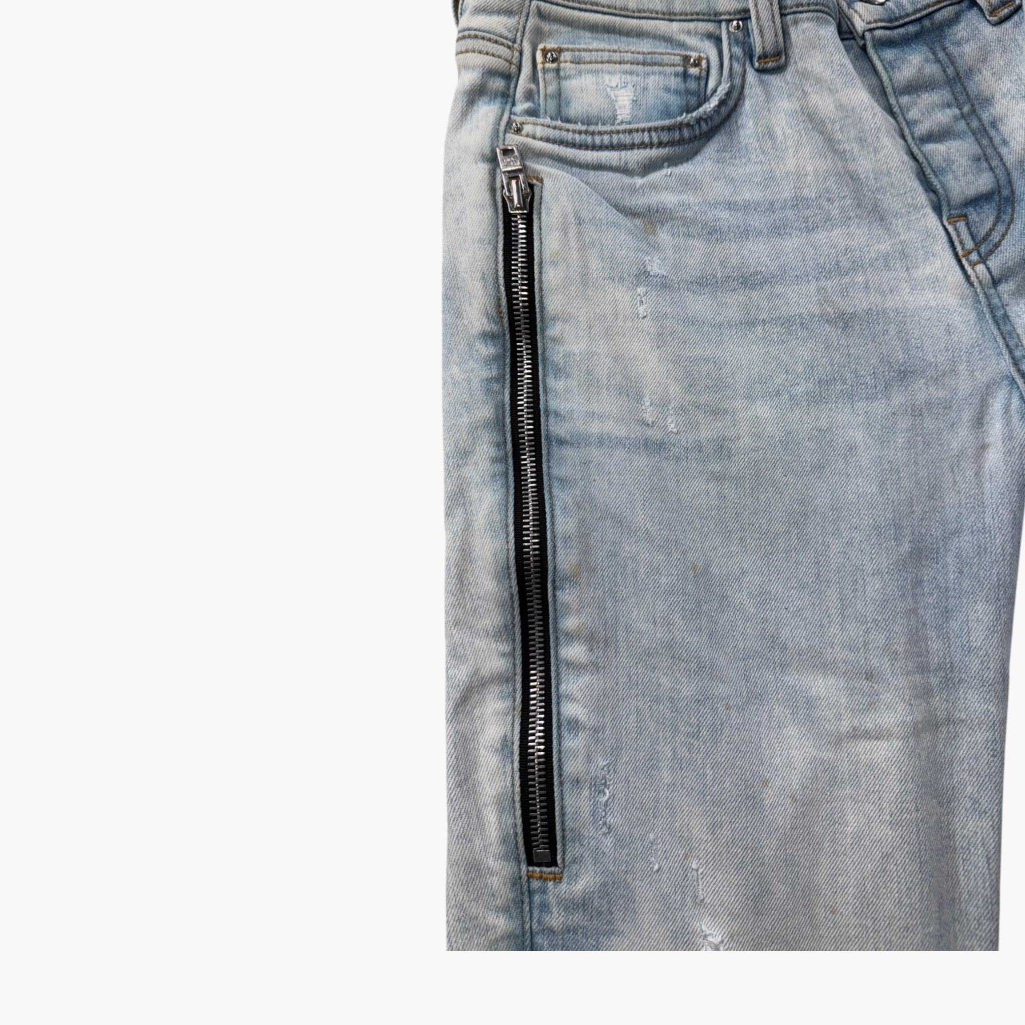 Amiri MX2 Stone Wash Denim Patch Jeans