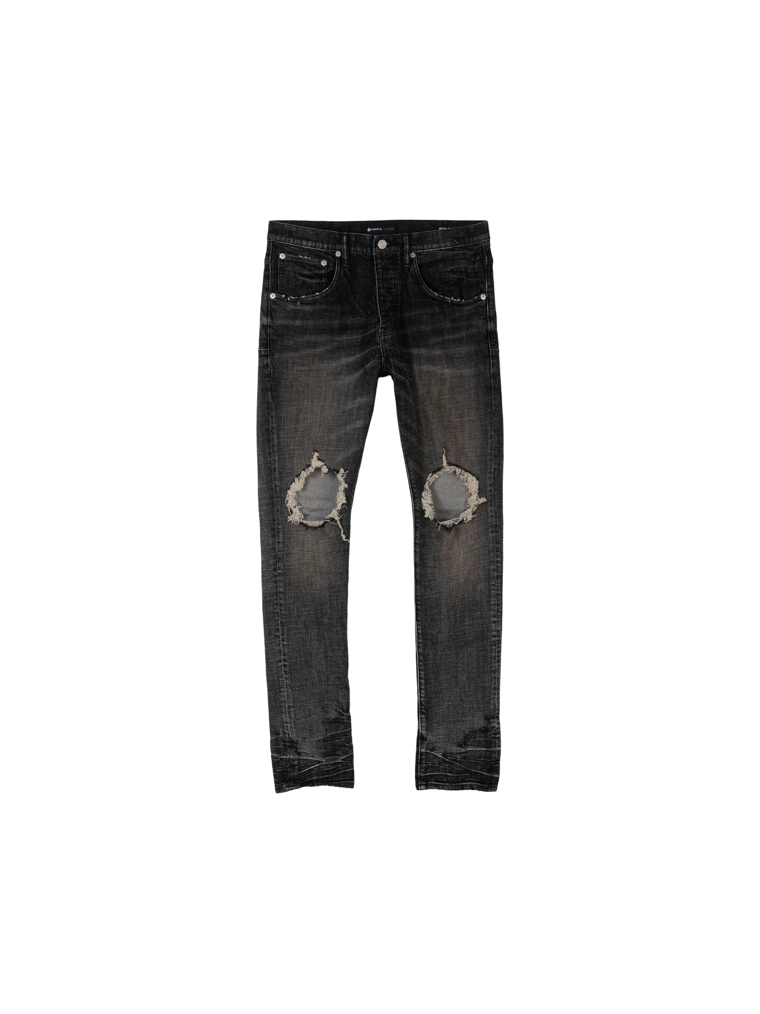 Purple Brand 'Dirty Resin Blowout' Grey Jeans