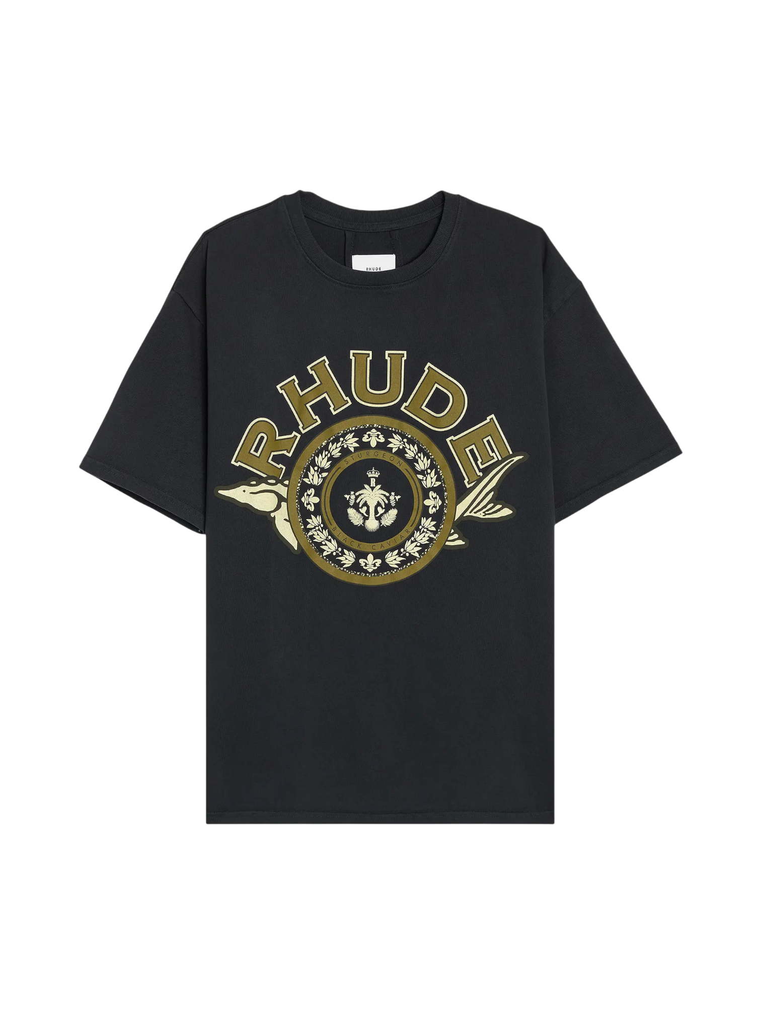 Rhude 'Black Caviar' Vintage Black Tee