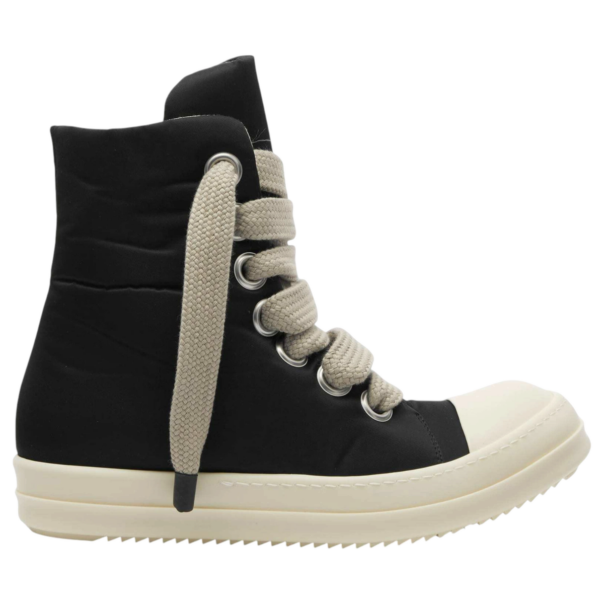 Rick Owens DRKSHDWS High Top Jumbolace Dark Dust Milk Sneakers