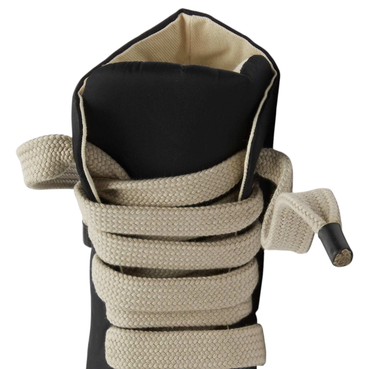 Rick Owens DRKSHDWS High Top Jumbolace Dark Dust Milk Sneakers