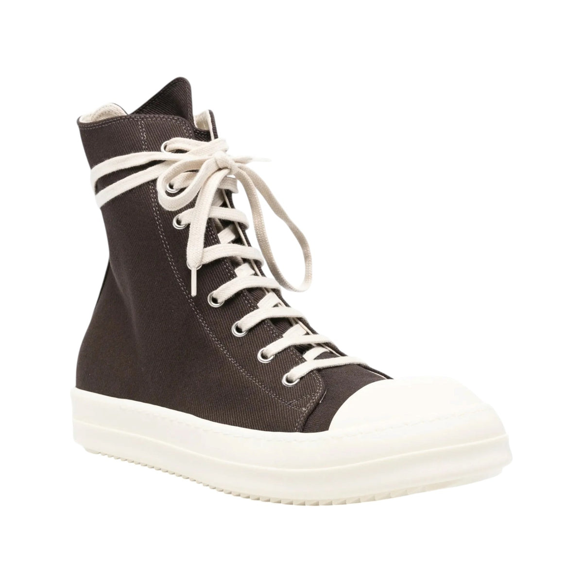 Rick Owens DRKSHDW 'Ramone' Hi Dark Dust & Milk Sneakers