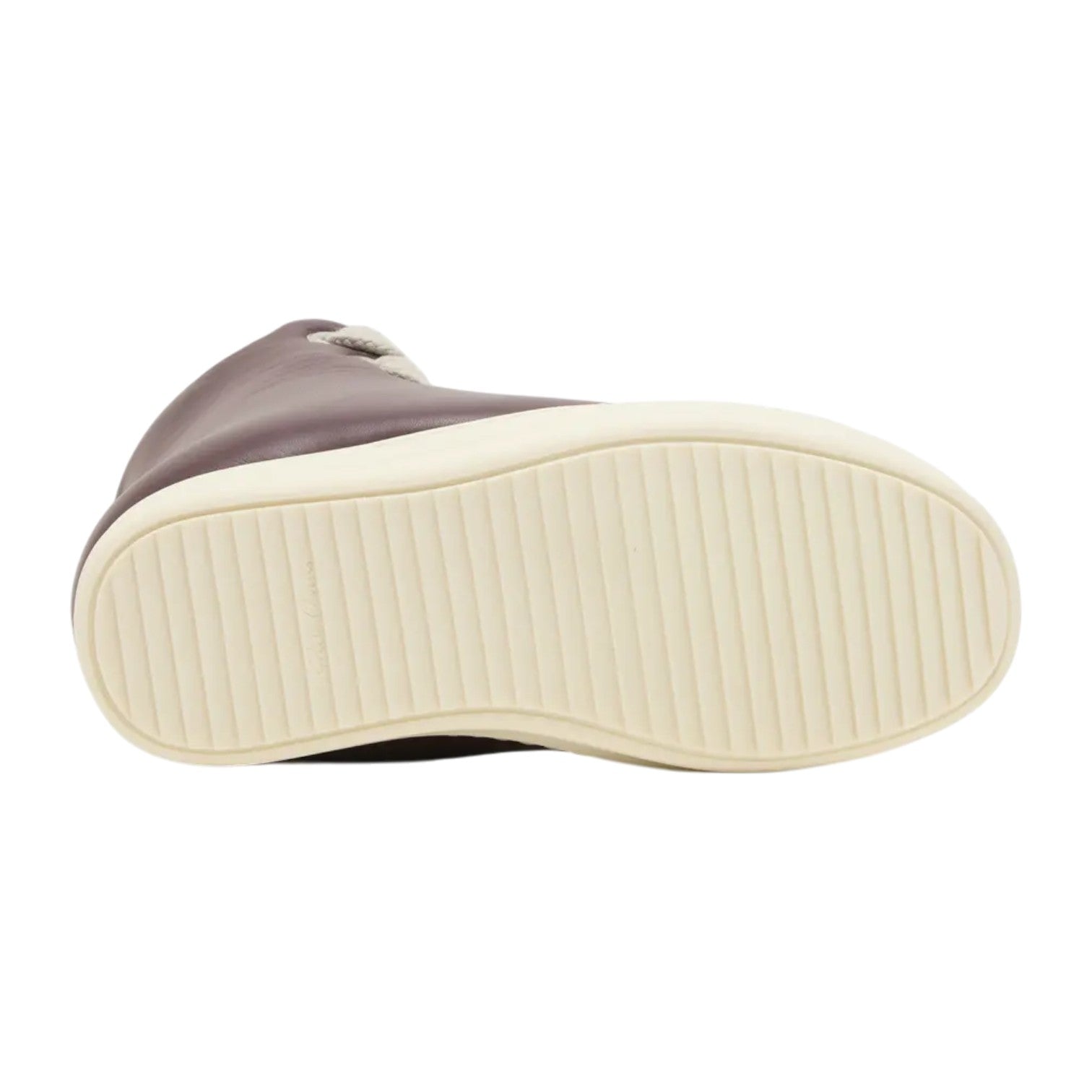 Rick Owens Mainline 'Padded Ramone Jumbo Lace' Hi Wine & Milk Sneakers