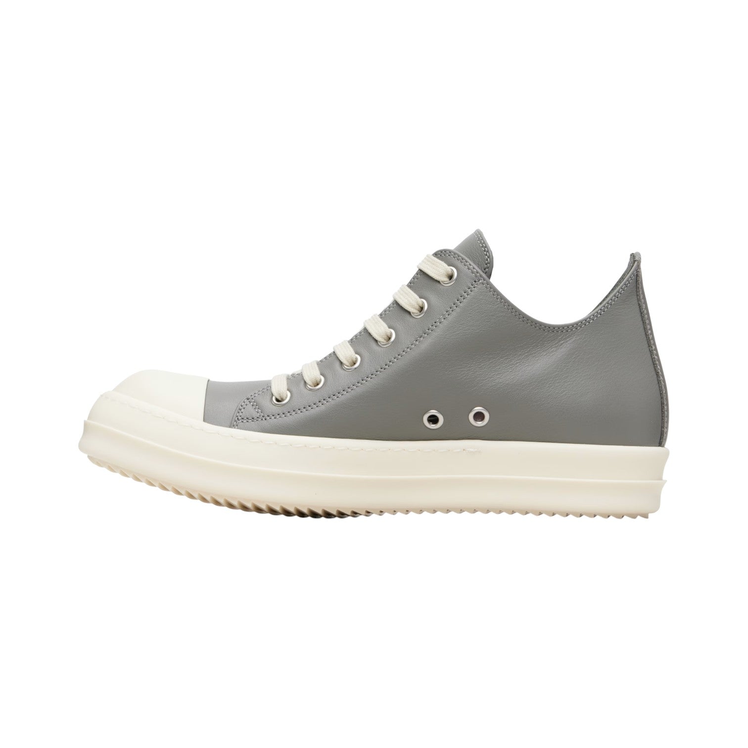 Rick Owens Mainline 'Ramone' Low Grey Temple & Milk Sneakers