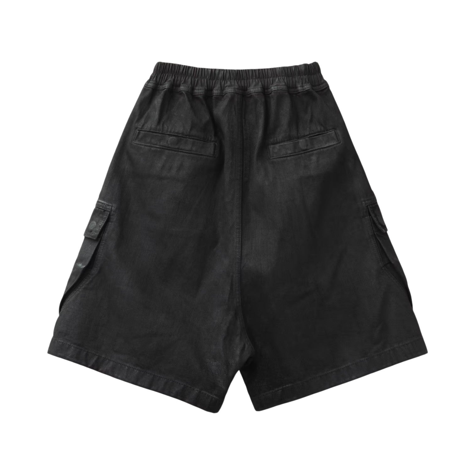 Rick Owens DRKSHDW 'Cargobella' Black Wax Shorts