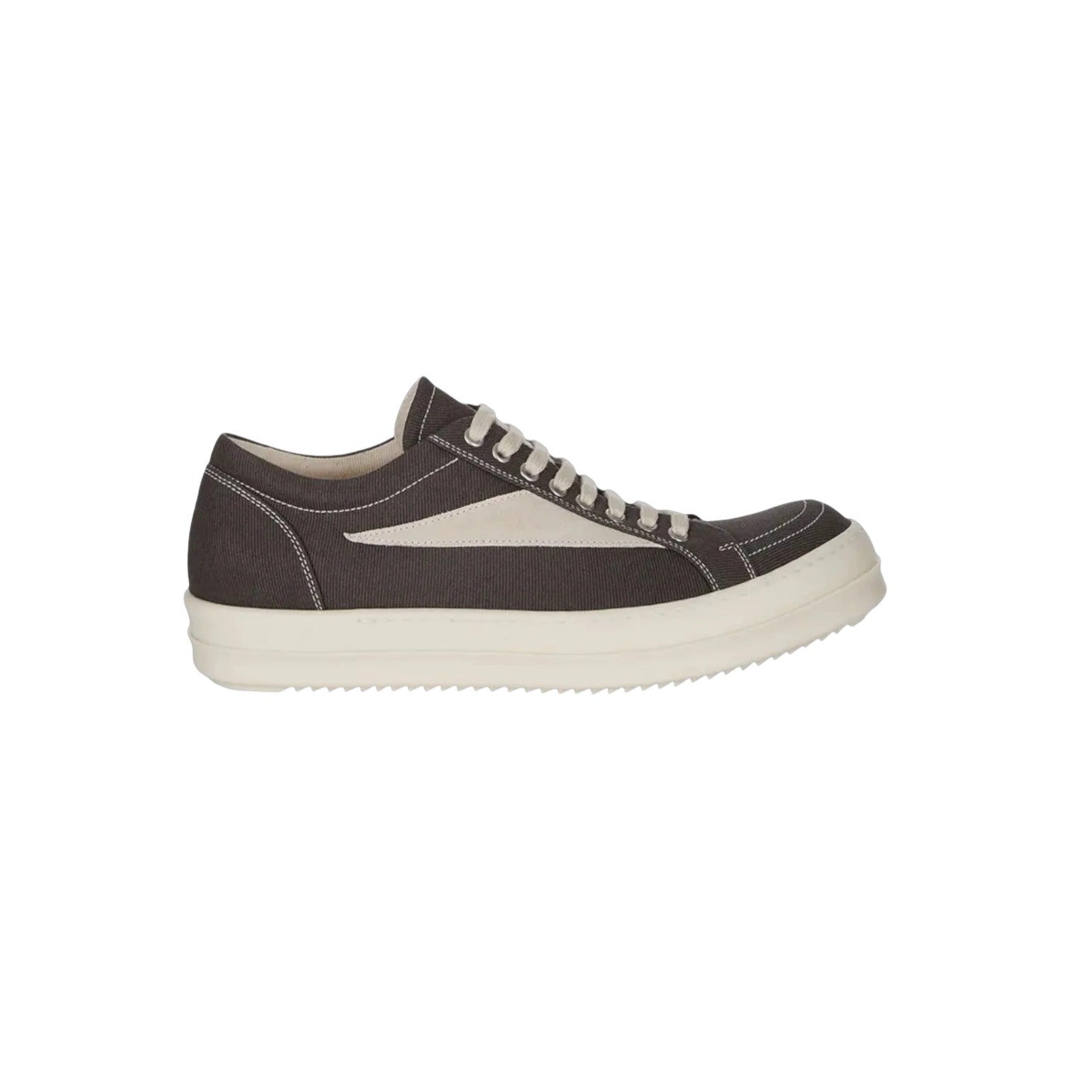 Rick Owens 'DRKSHDW Vintage' Canvas Dark Dust & Milk Sneakers