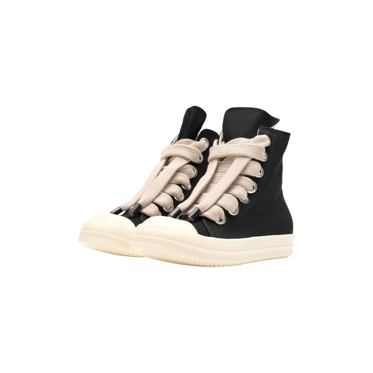 Rick Owens 'DRKSHDW' Jumbo Lace Hi Black & Milk Sneakers