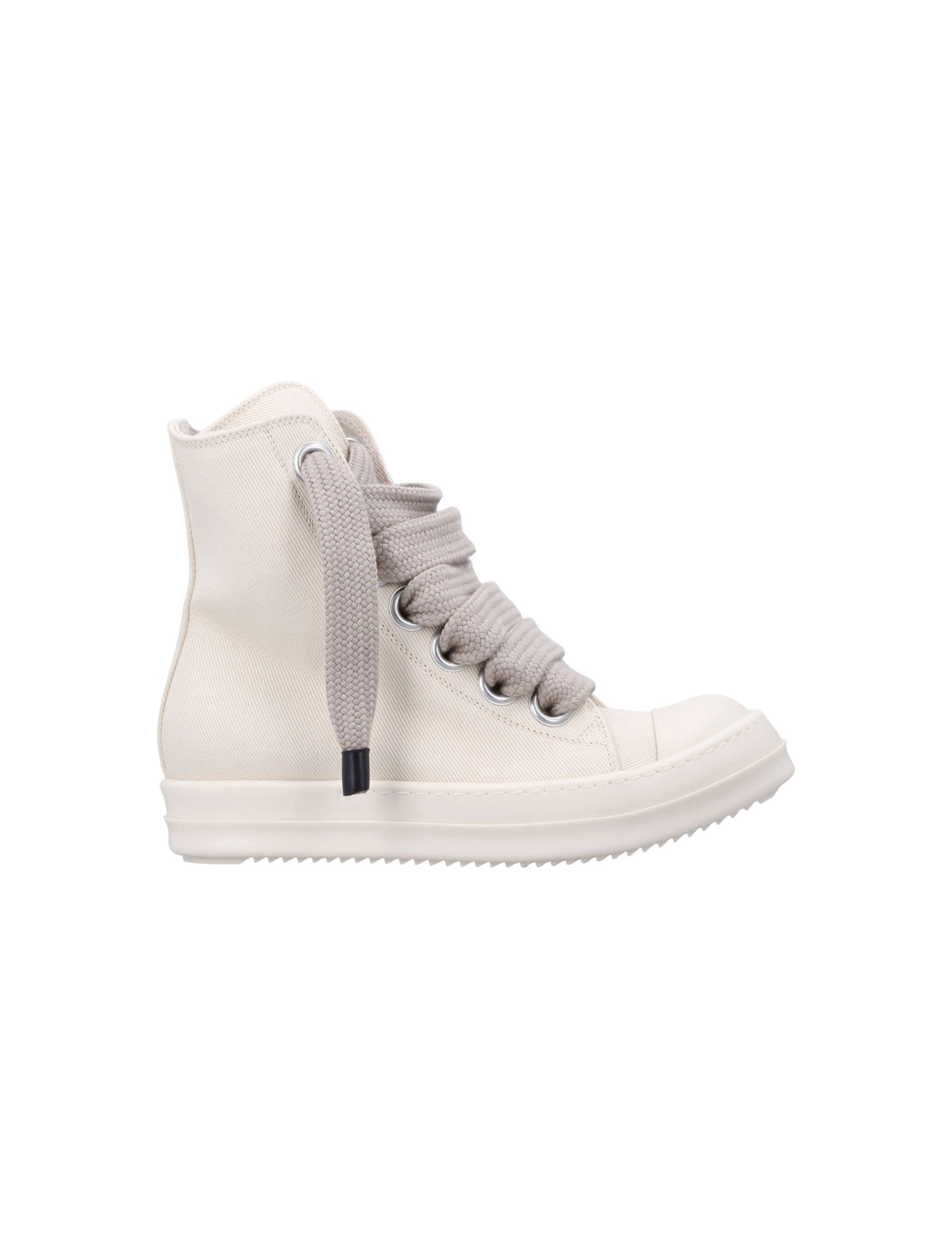 Rick Owens 'DRKSHDW' Jumbo Lace Hi Top Milk & Milk Sneakers