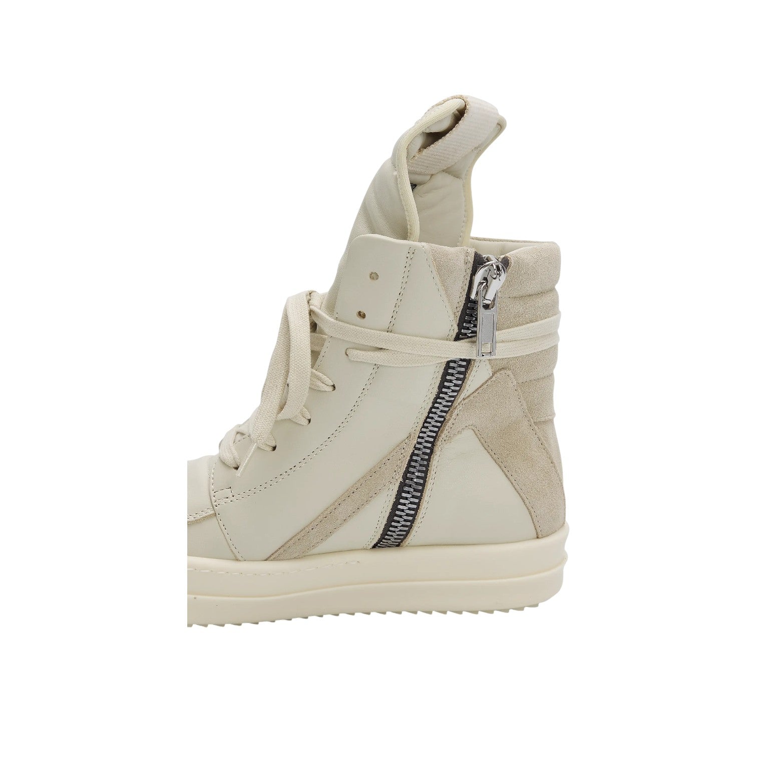 Rick Owens 'Mainline Geo Basket' Dirty Milk Sneakers