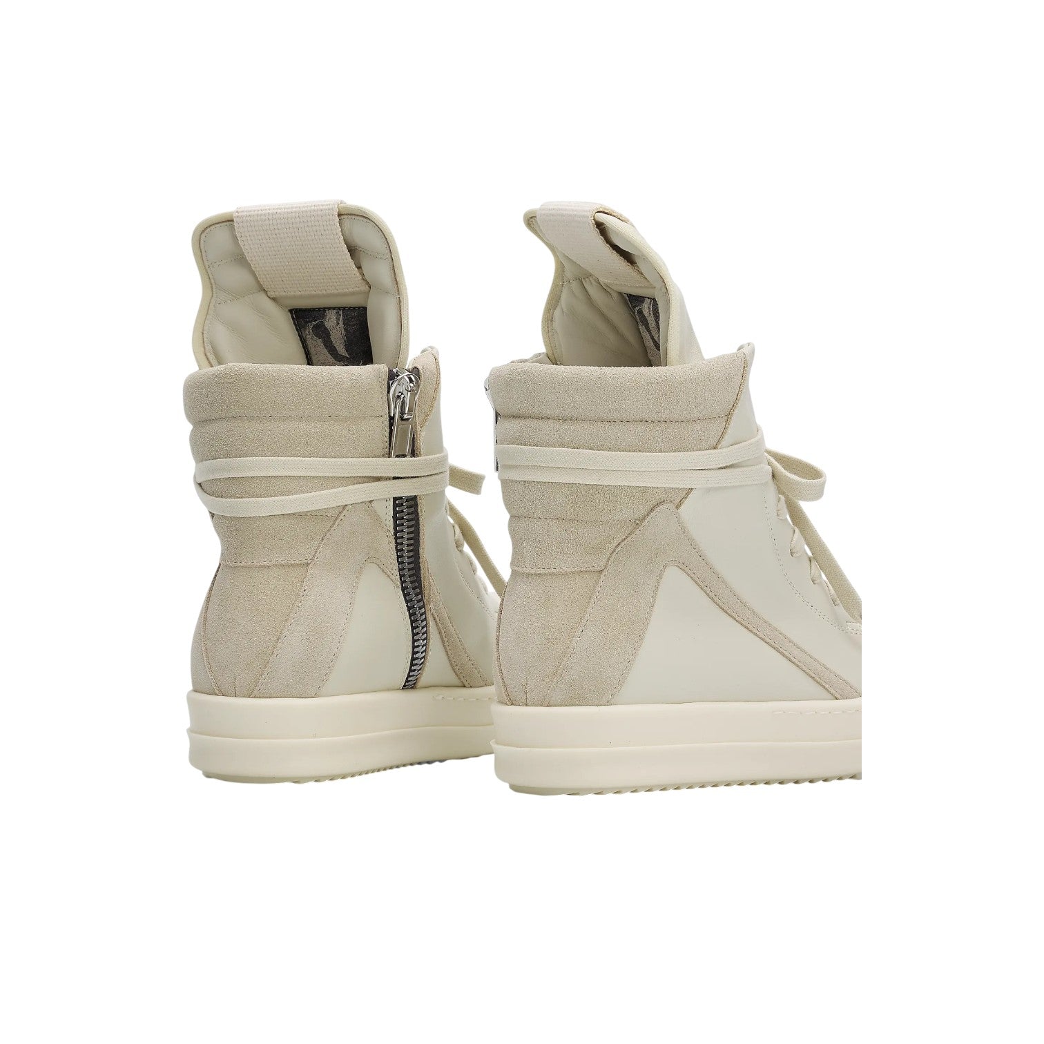 Rick Owens 'Mainline Geo Basket' Dirty Milk Sneakers