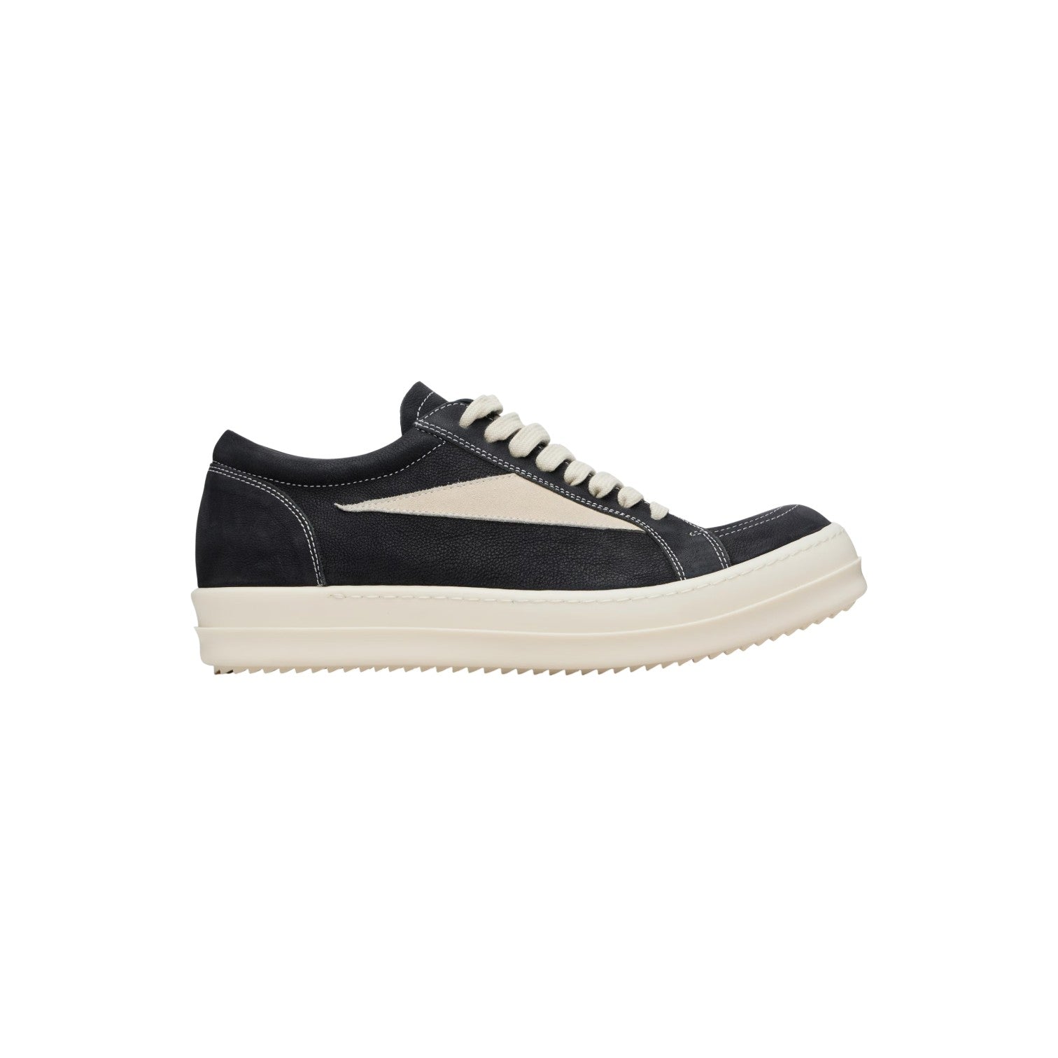 Rick Owens 'Mainline Vintage' Low Black & Milk Sneakers