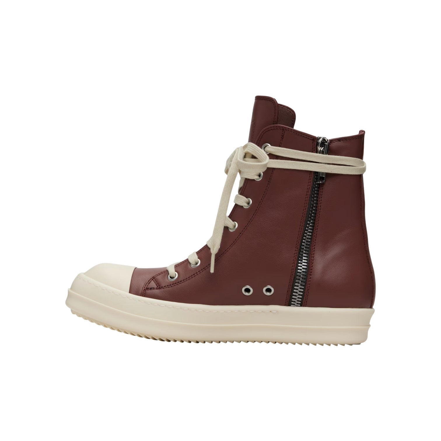 Rick Owens 'Mainline' Hi Top Rosewood Sneakers