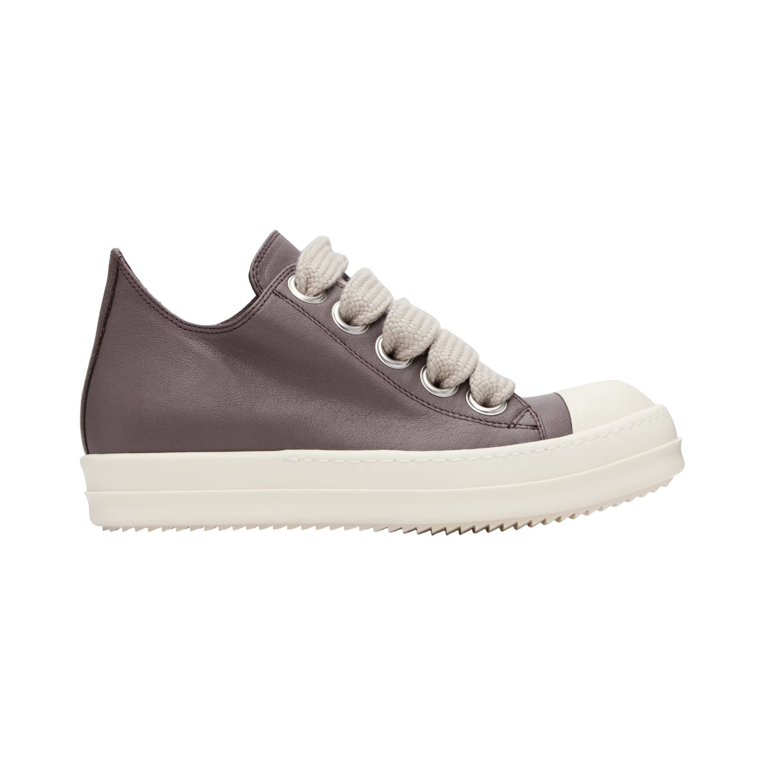 Rick Owens 'Mainline' Jumbo Lace Low Grape & Milk Sneakers