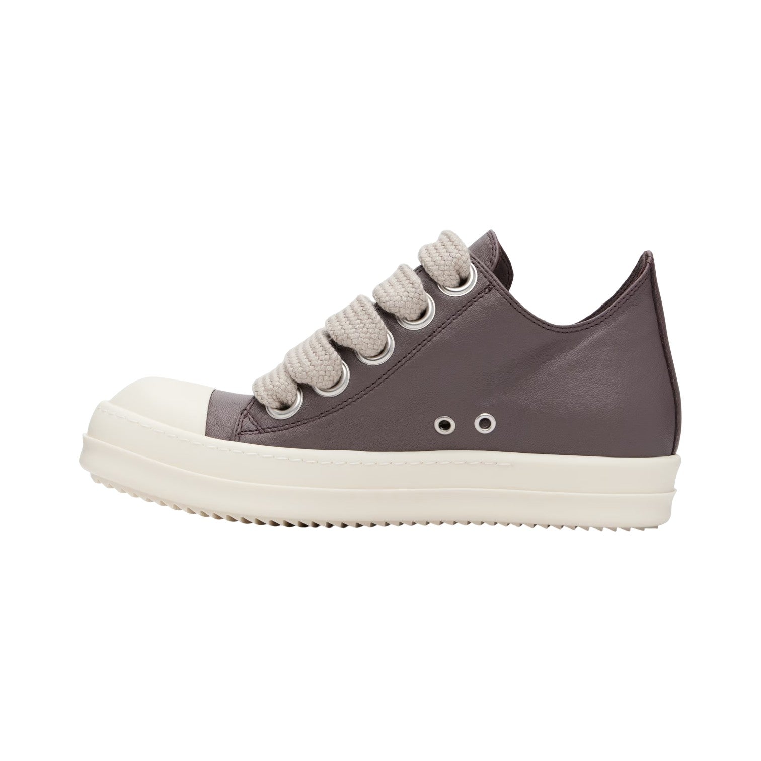 Rick Owens 'Mainline' Jumbo Lace Low Grape & Milk Sneakers