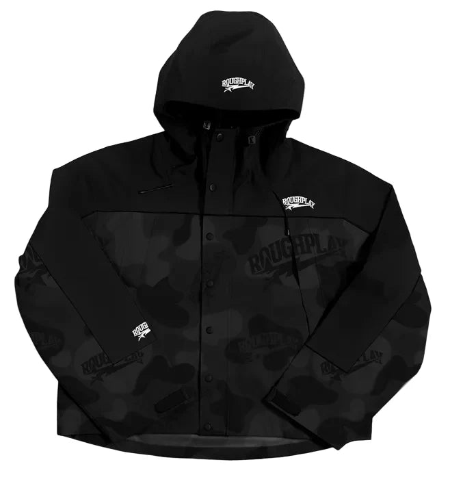 Rough Play Water Resistance Black Camo Sweatsuit