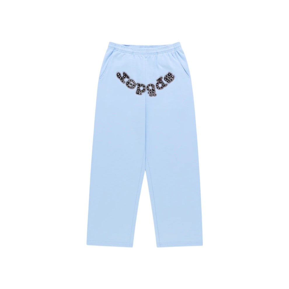 SP5DER 'OG Logo Mixed Stone' Rock Blue Sweats