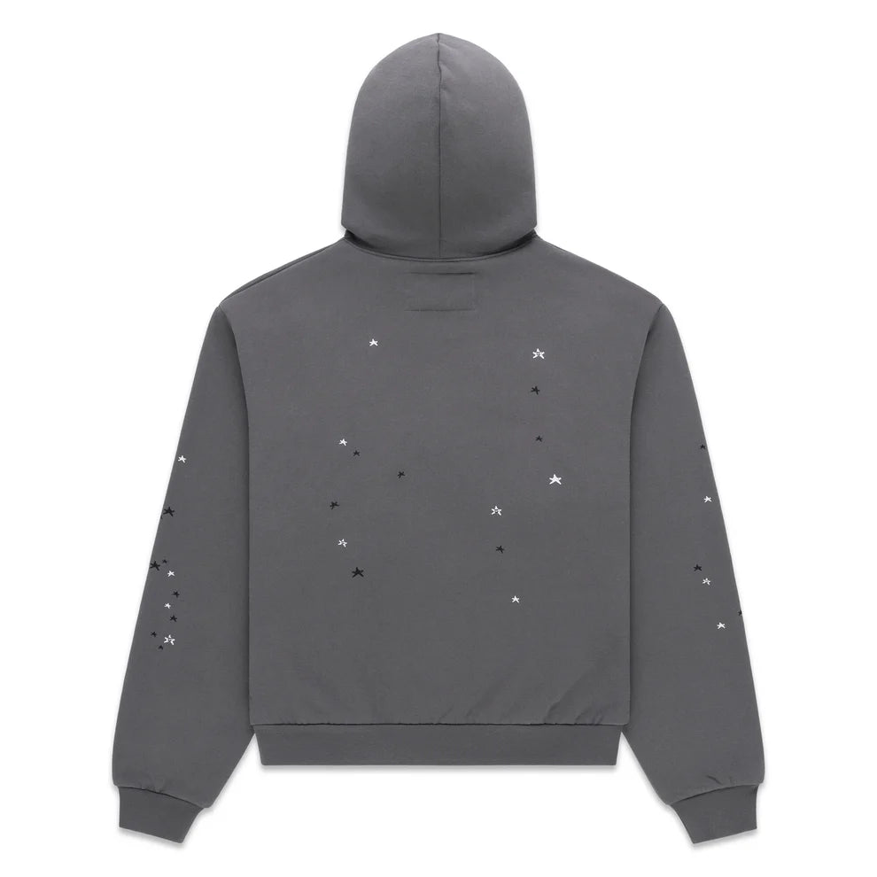 SP5DER 'Splat Punk' Grey & Red Hoodie