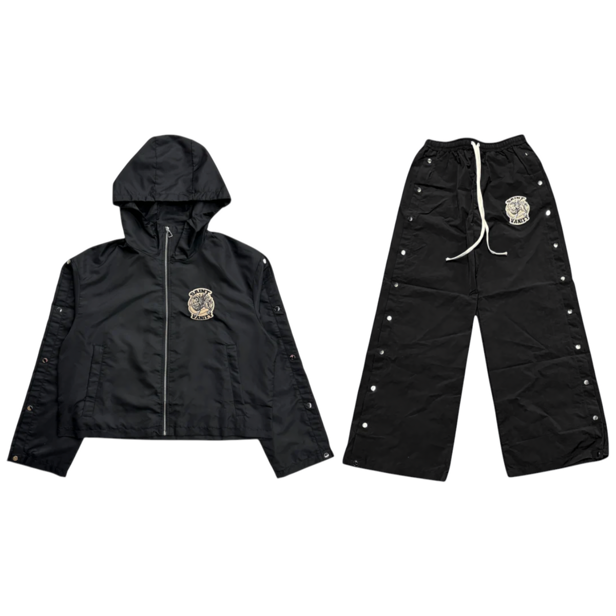 Saint Vanity Black Nylon Set