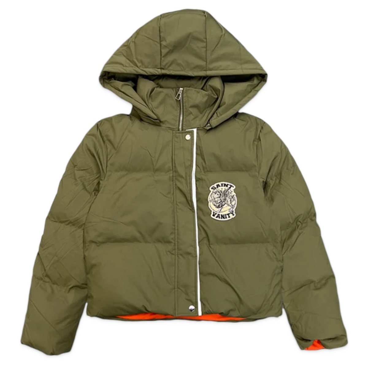 Saint Vanity Olive Green Puffer Jacket